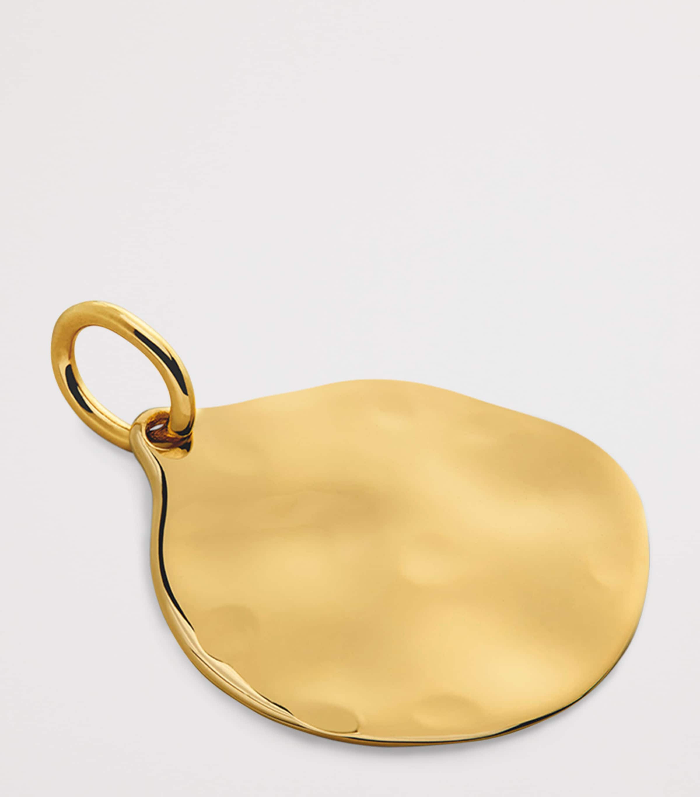 Monica Vinader Gold Vermeil MV Siren Muse Round Pendant Gold Vermeil Image 2