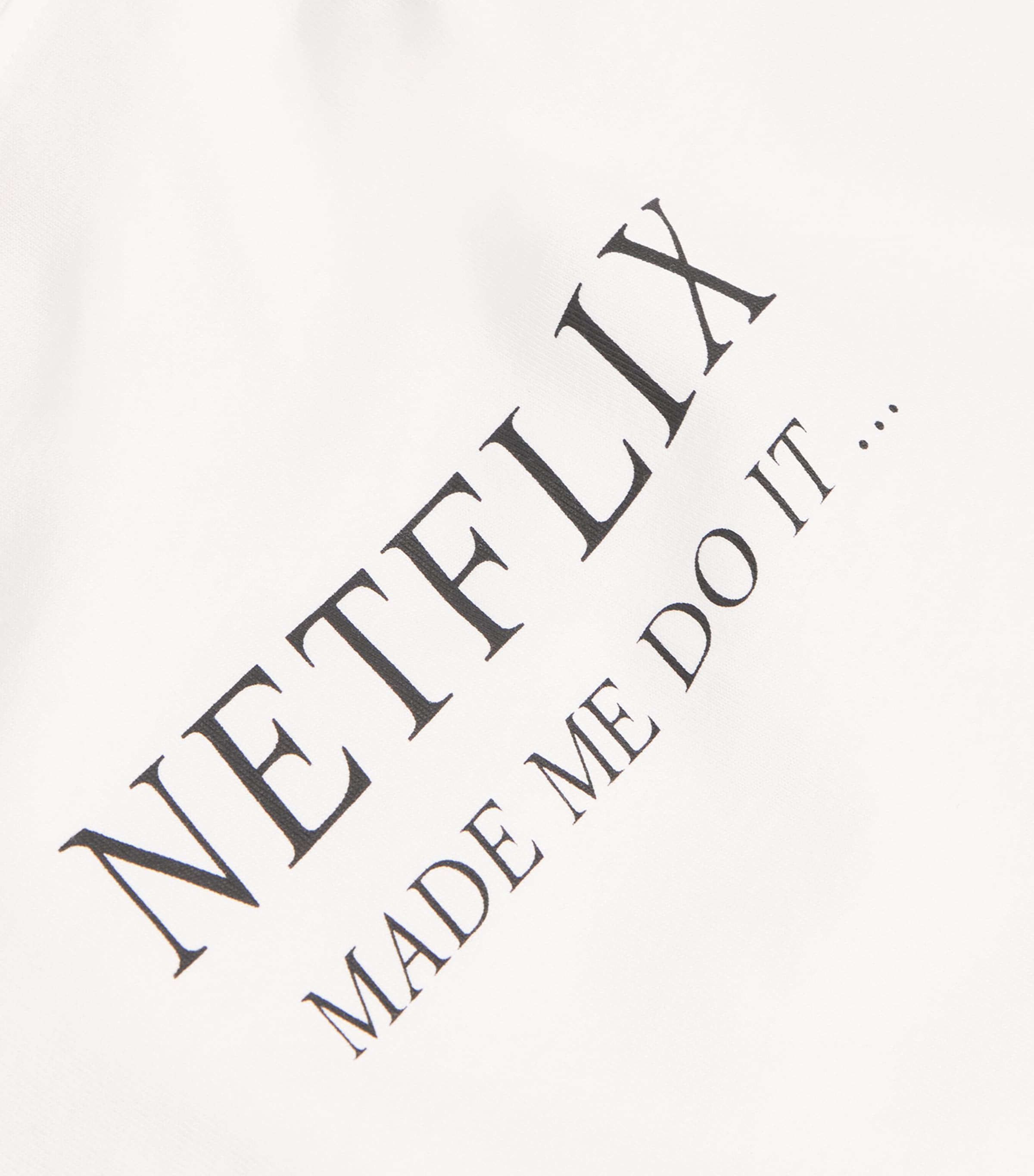 Organic Cotton Slogan T-Shirt 9461 WHITE NETFLIX Image 5