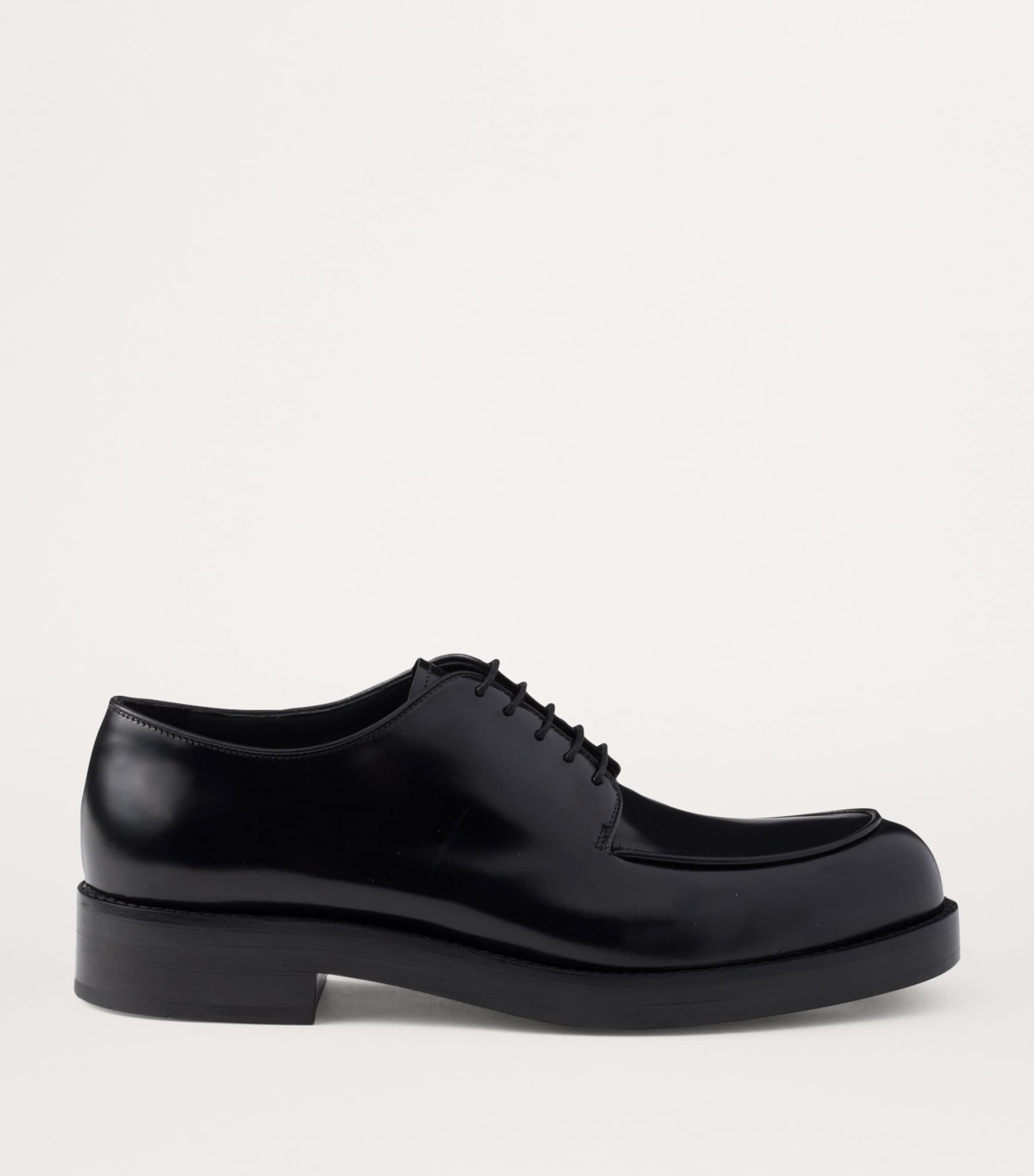 Brushed Leather Derby Shoes F0002 Image 2