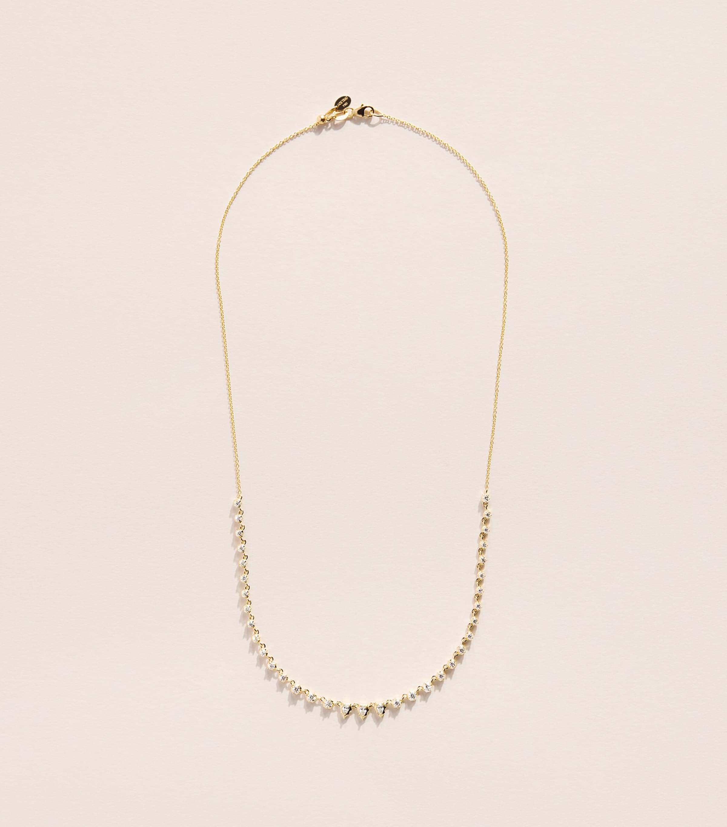 Jade Trau Yellow Gold and Diamond Small Envoy Riviera Necklace Yellow Gold Image 3