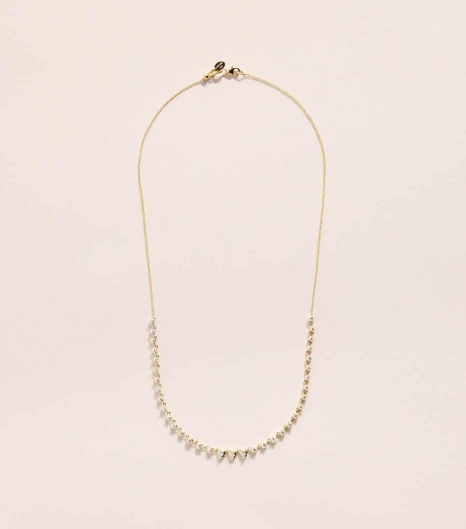 Jade Trau Yellow Gold and Diamond Small Envoy Riviera Necklace Yellow Gold Image 3