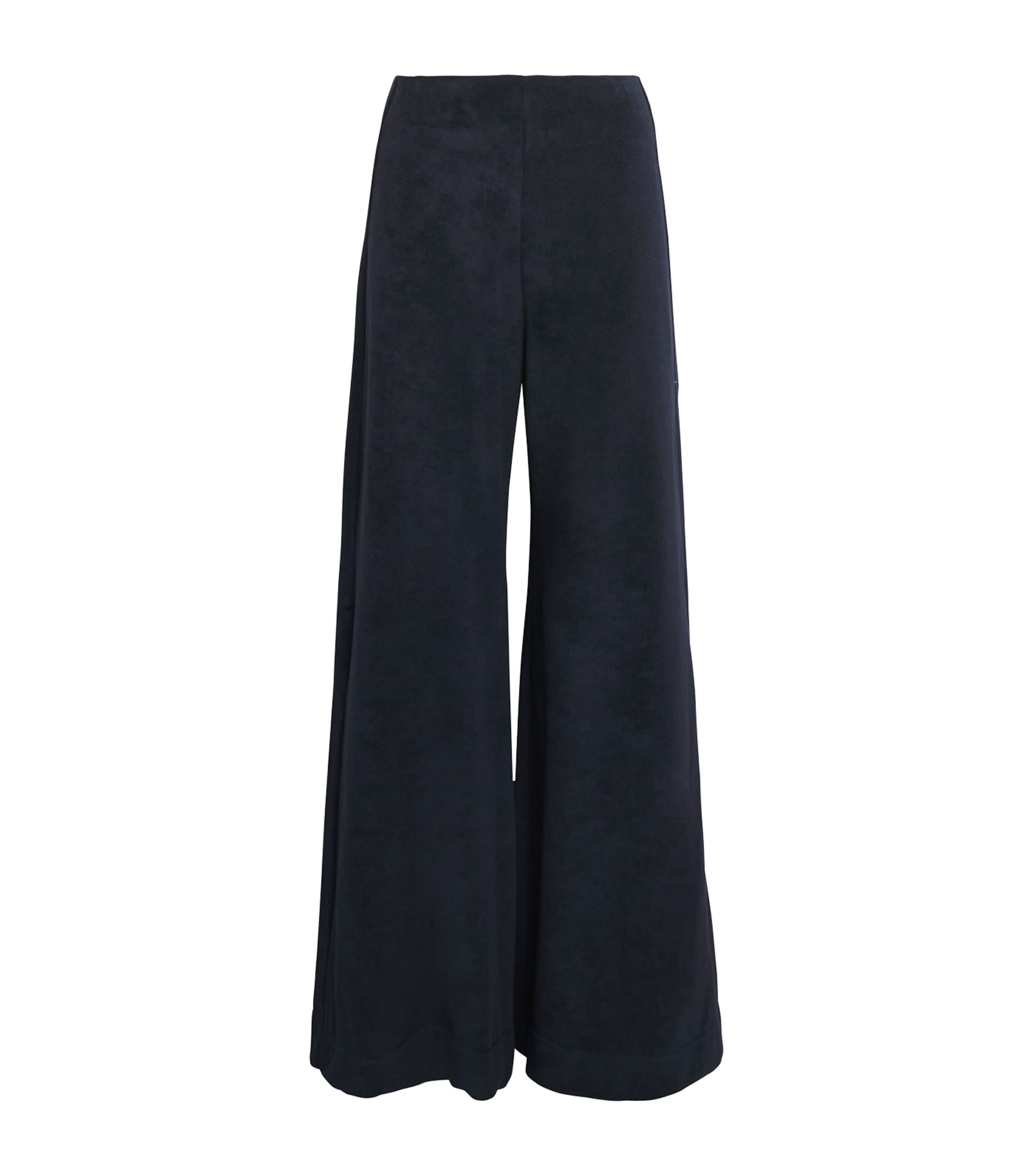 Me+em Cotton-blend Towelling Palazzo Trousers