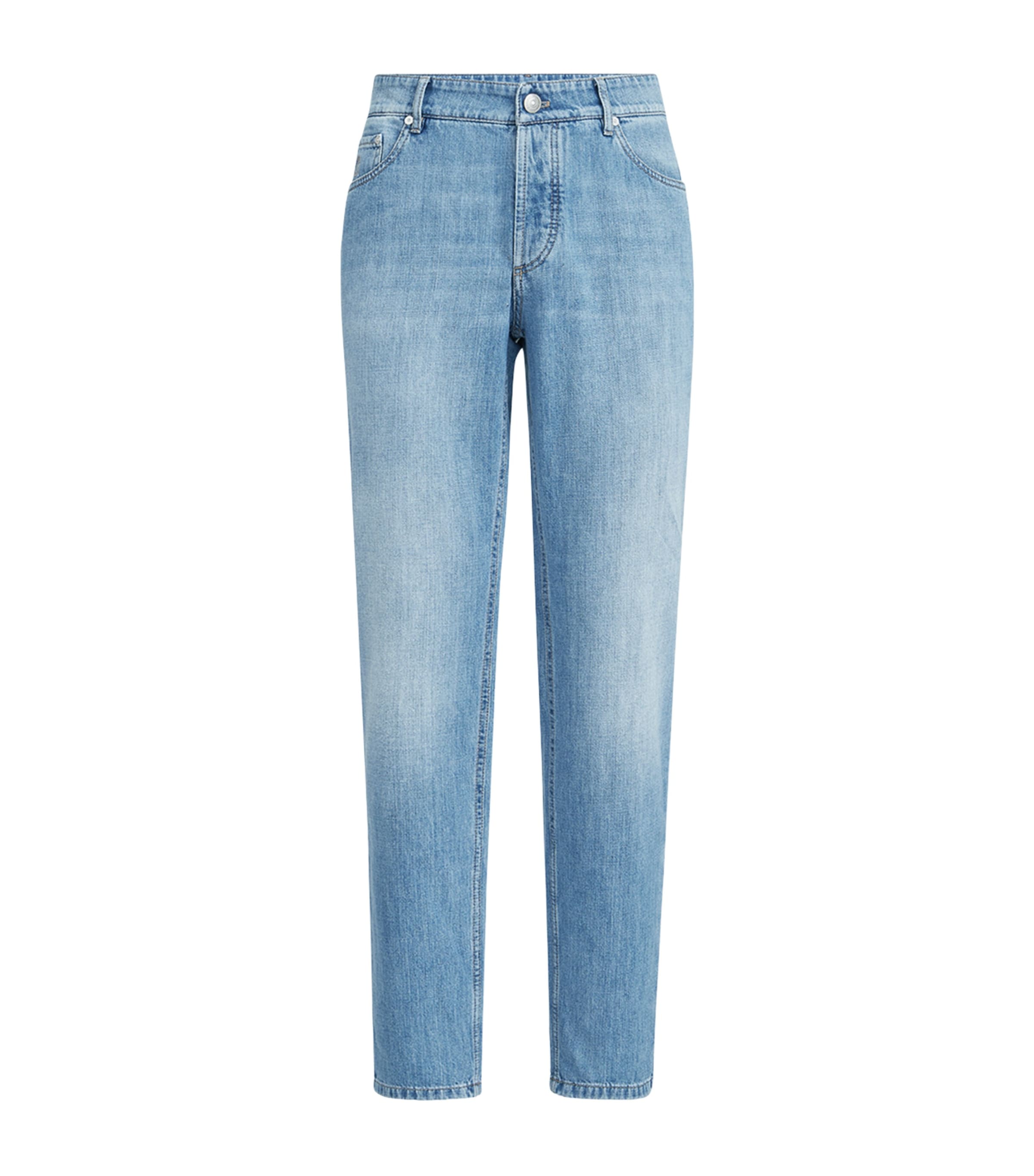 Brunello Cucinelli Mens Lightweight Straight Jeans Image 1