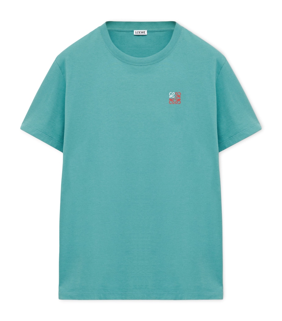 Cotton Anagram T-Shirt LIGHT BLUE Image 1