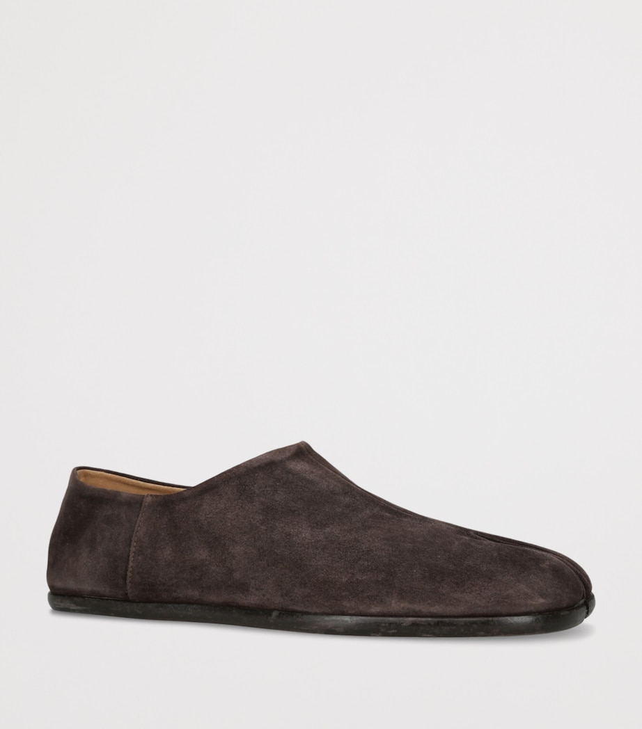 Suede Tabi Babouche Loafers DARK BROWN Image 3