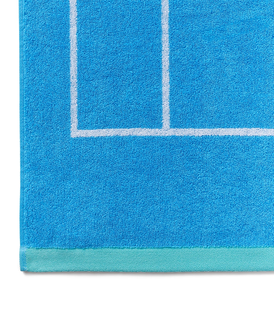 x Wimbledon Tennis Court Bath Towel (70cm x 133cm) SKY Image 4