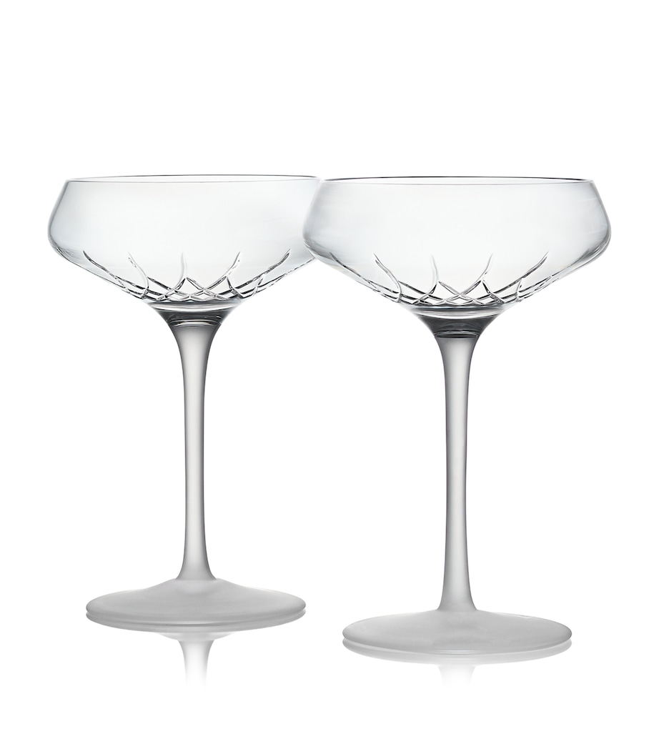 Set of 2 Lismore Arcus Coupe Glasses (260ml) CLEAR Image 1