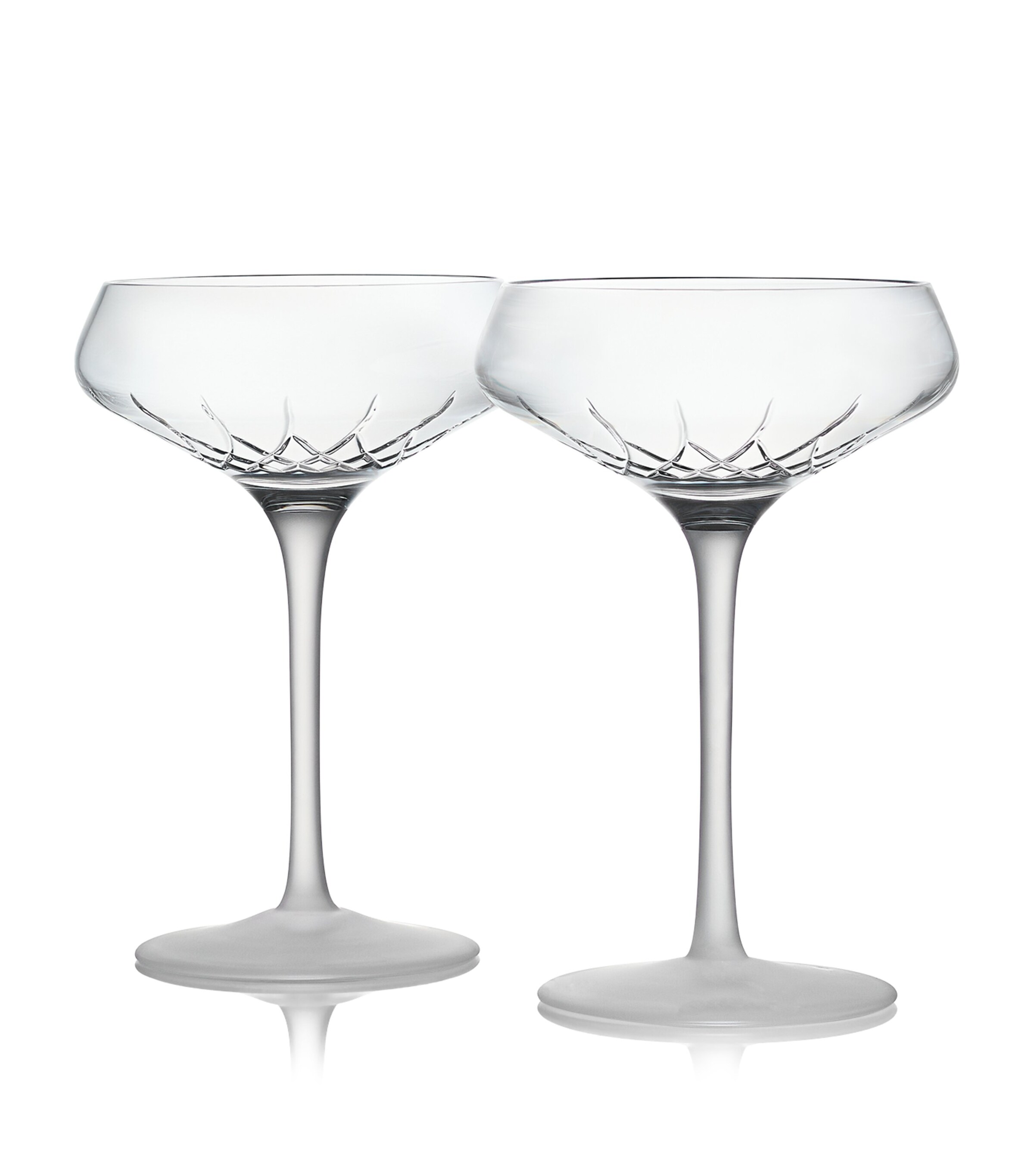 Waterford Set of 2 Lismore Arcus Coupe Glasses (260ml) | Dining | Glassware | Cocktail Martini Shot Glasses | Designers | Waterford | Cocktail