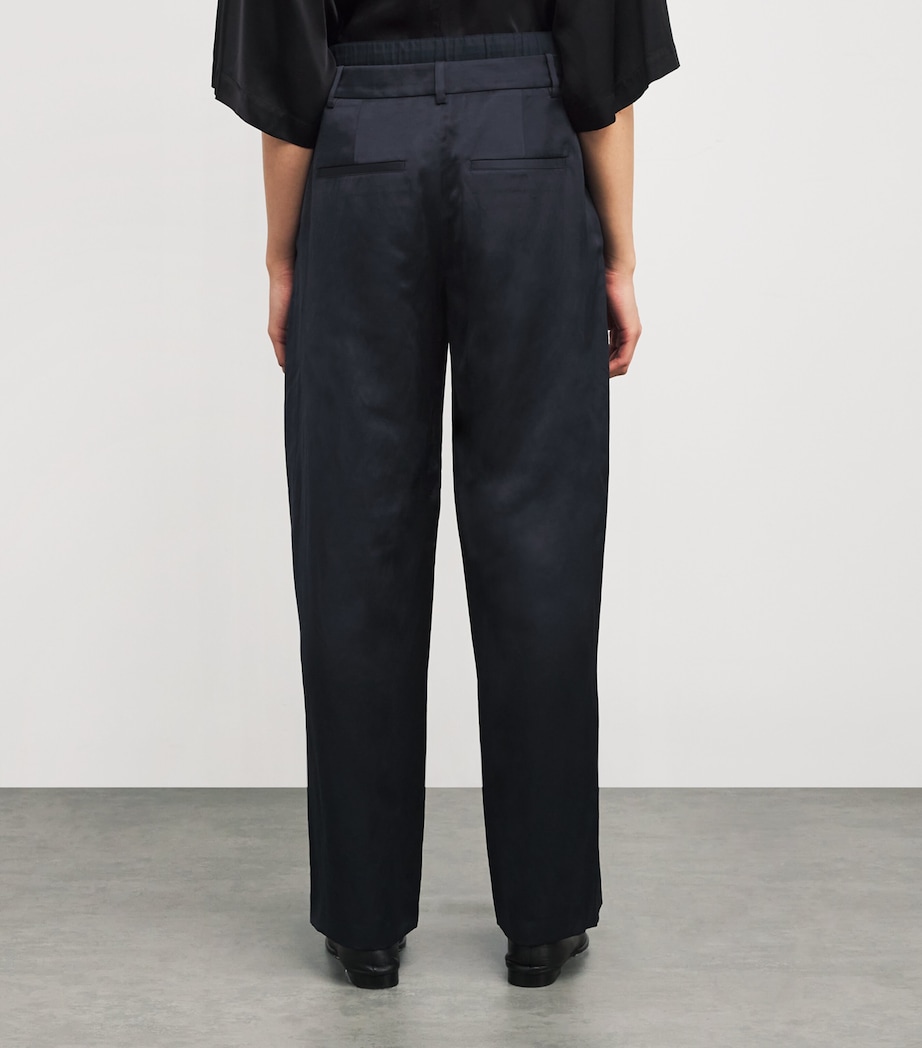 Double-Waistband Tailored Trousers 403CBL Image 4