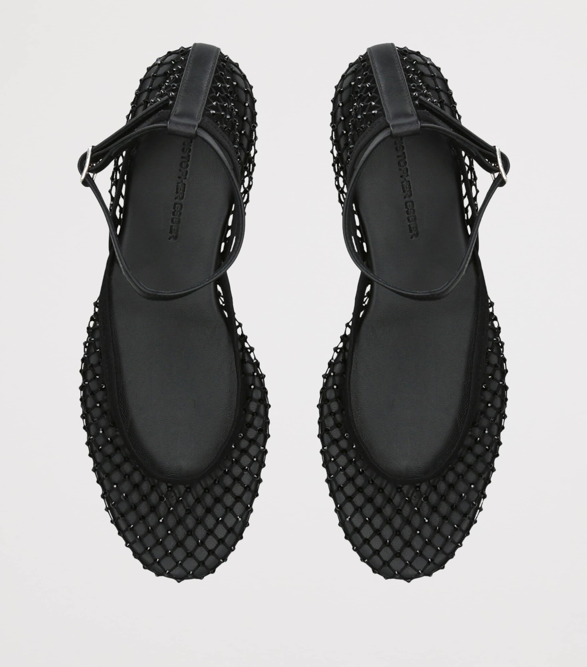 Christopher Esber Mesh Minette Ballet Flats Black Image 3