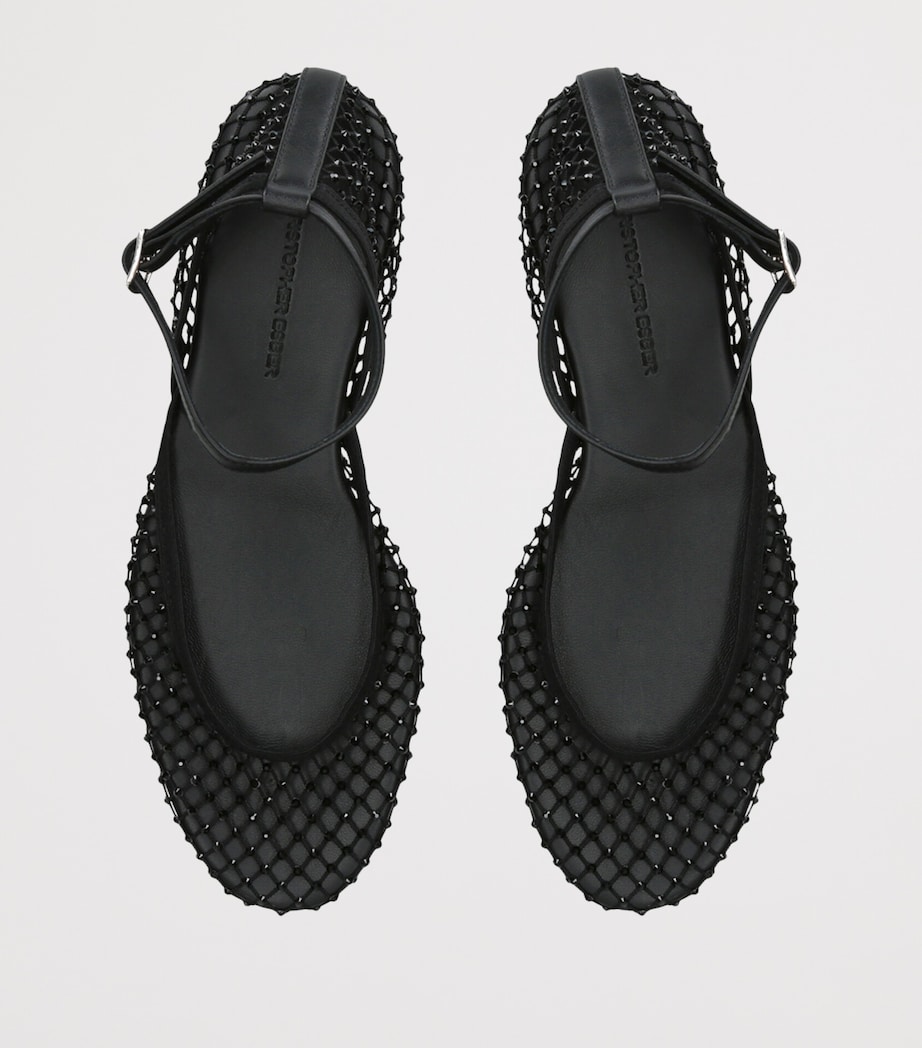 Christopher Esber Mesh Minette Ballet Flats Black Image 3