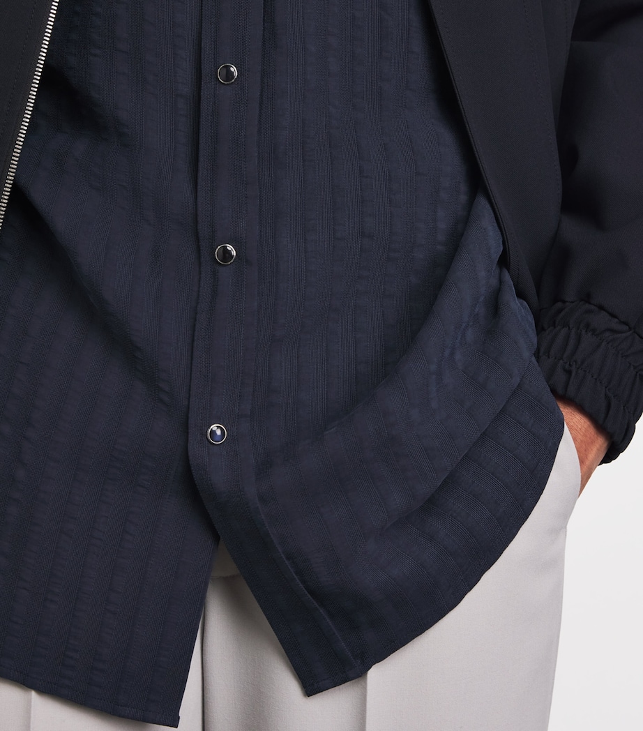 Stripe Overshirt DARK NAVY Image 3