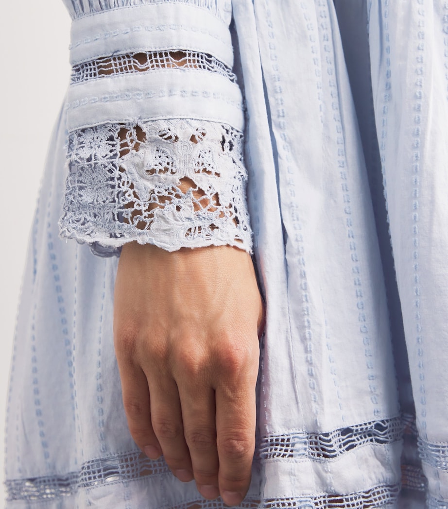 Cotton Colette Mini Dress CELESTE Image 6