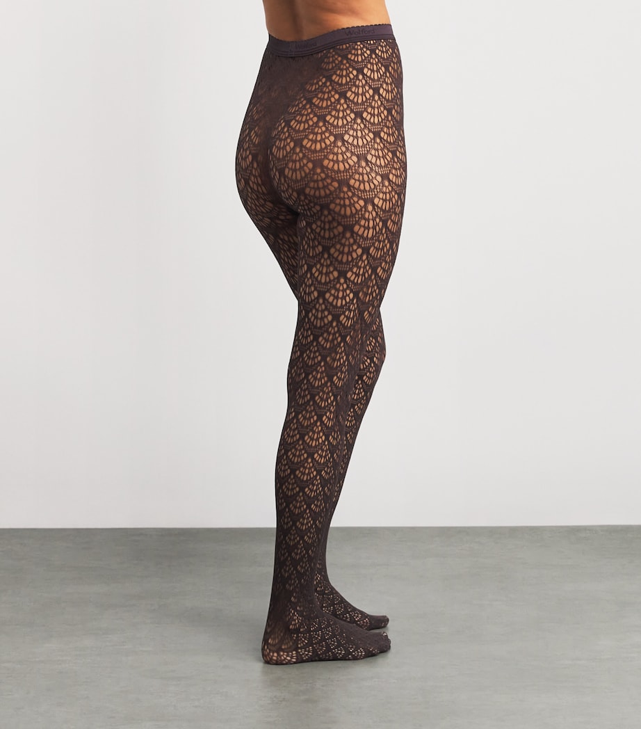 Mermaid Net Tights 4870 DARK WOOD Image 3
