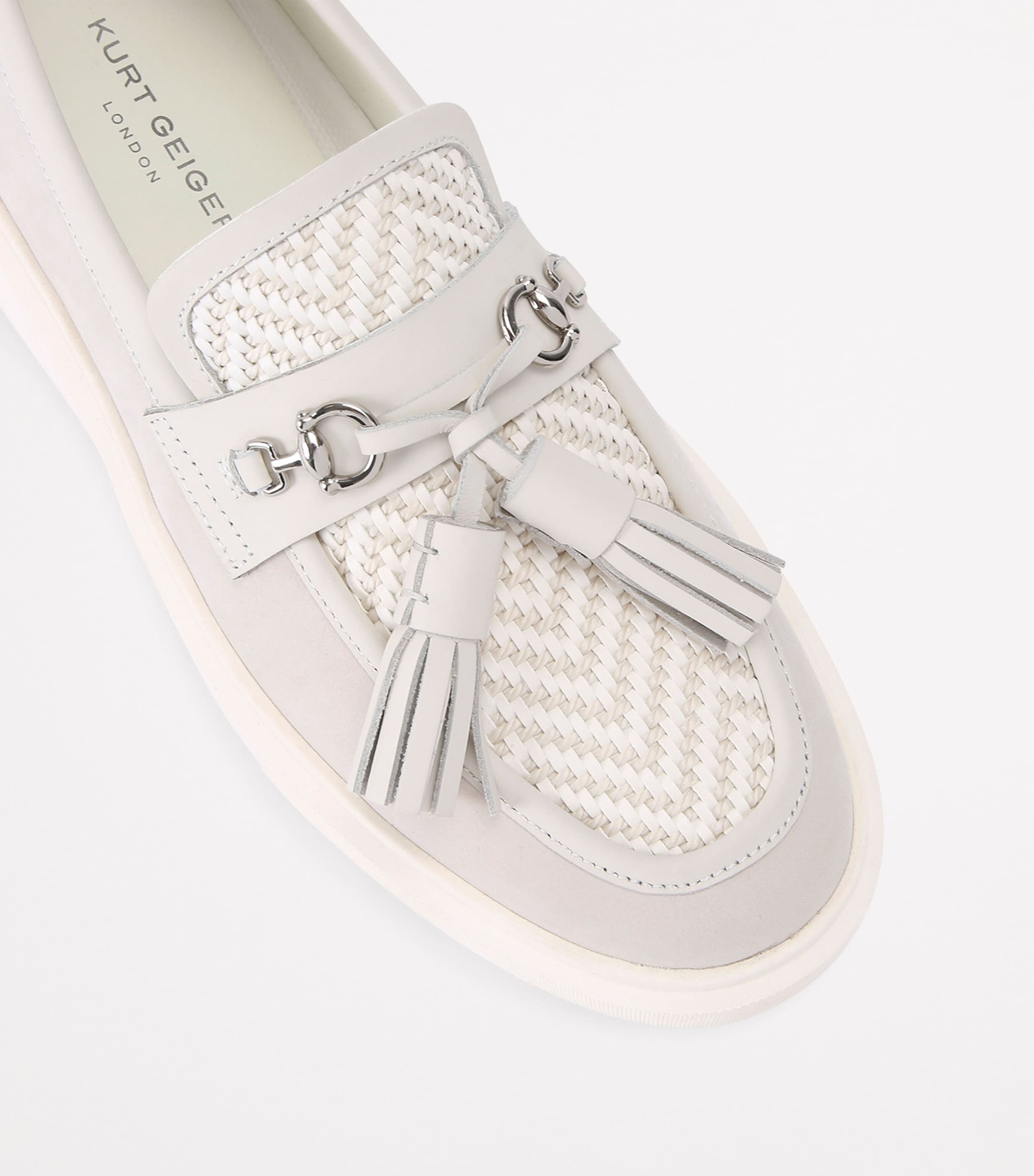 Kurt Geiger London Milbank Tassel Loafers Bone Image 3