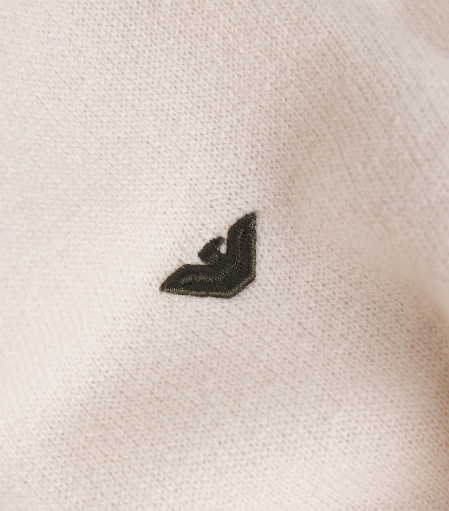 Virgin-Wool Logo Polo Sweater M1169 Image 5