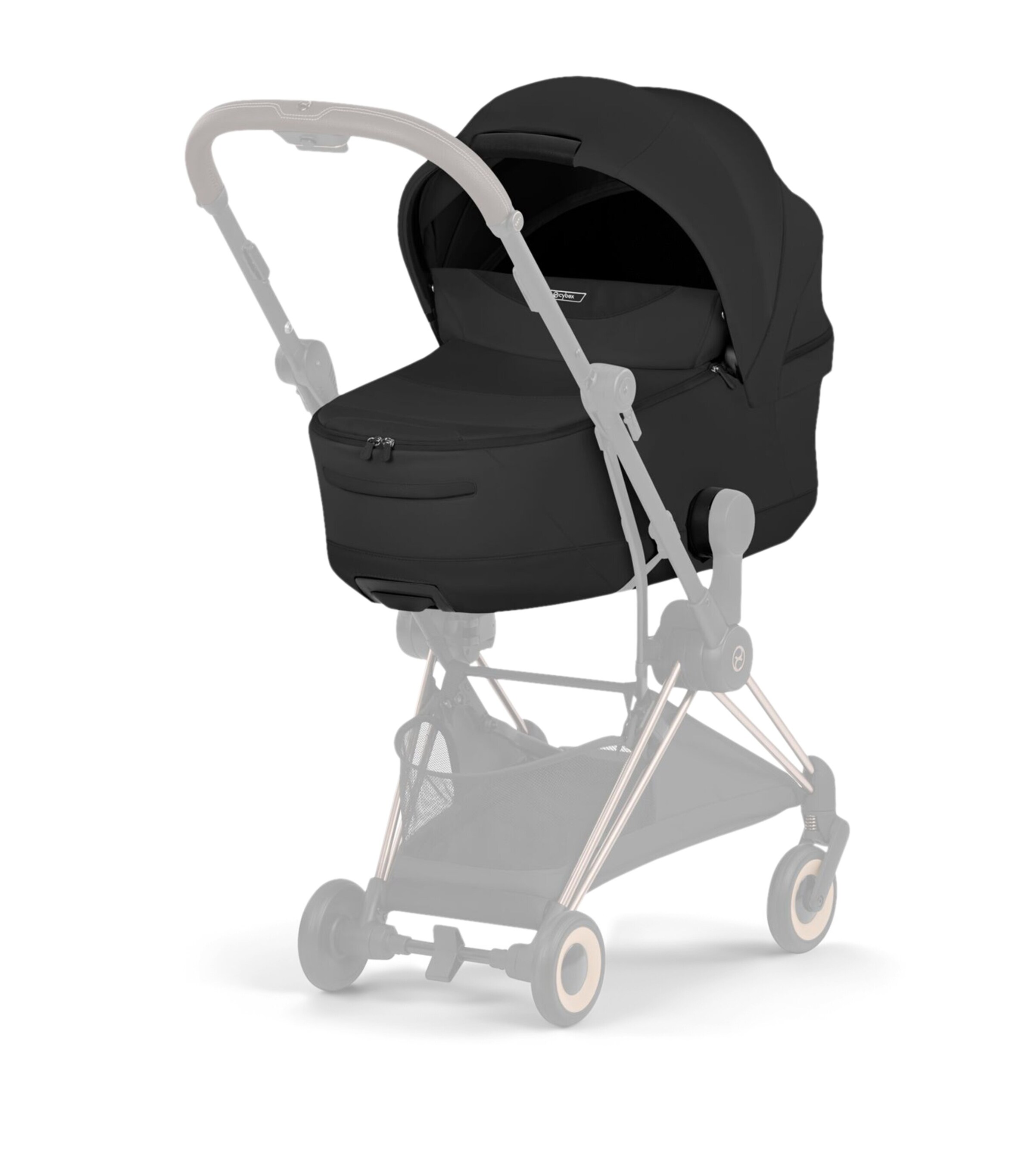 Cybex MIOS Fold Lux Carrycot Style Collection Sepia Black Image 2