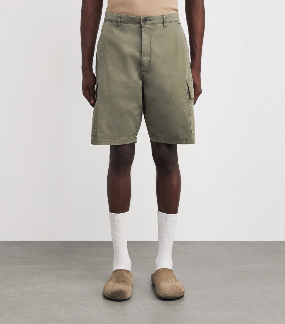 Twill Cargo Shorts LIGHT MOSS Image 3
