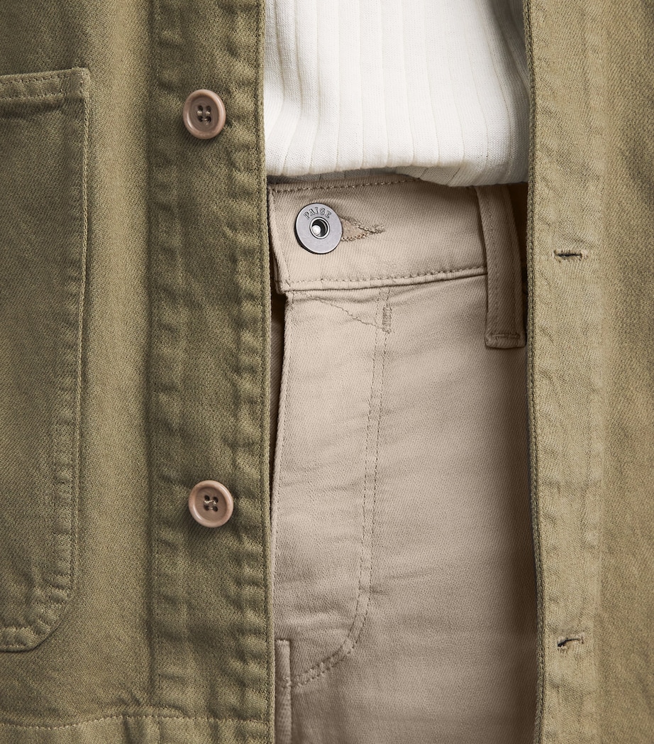 PAIGE Mens Federal Slim Jeans Toasted Almond Image 3