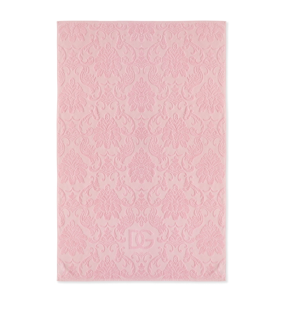Set of 5 Cotton Jacquard Bath Towels U0053 ROSA Image 4