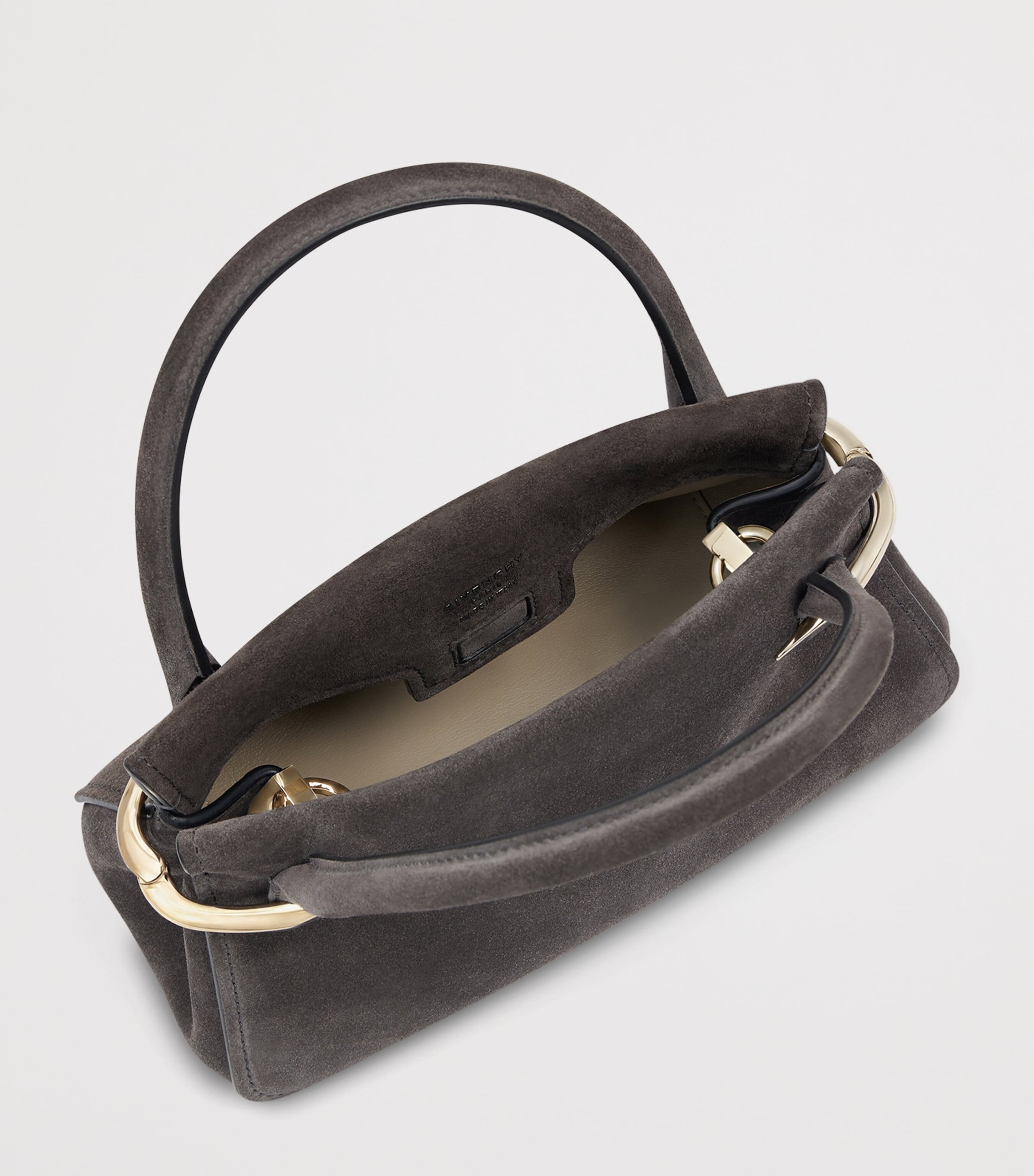 Givenchy Mini Suede Pinch Top-Handle Bag Image 6