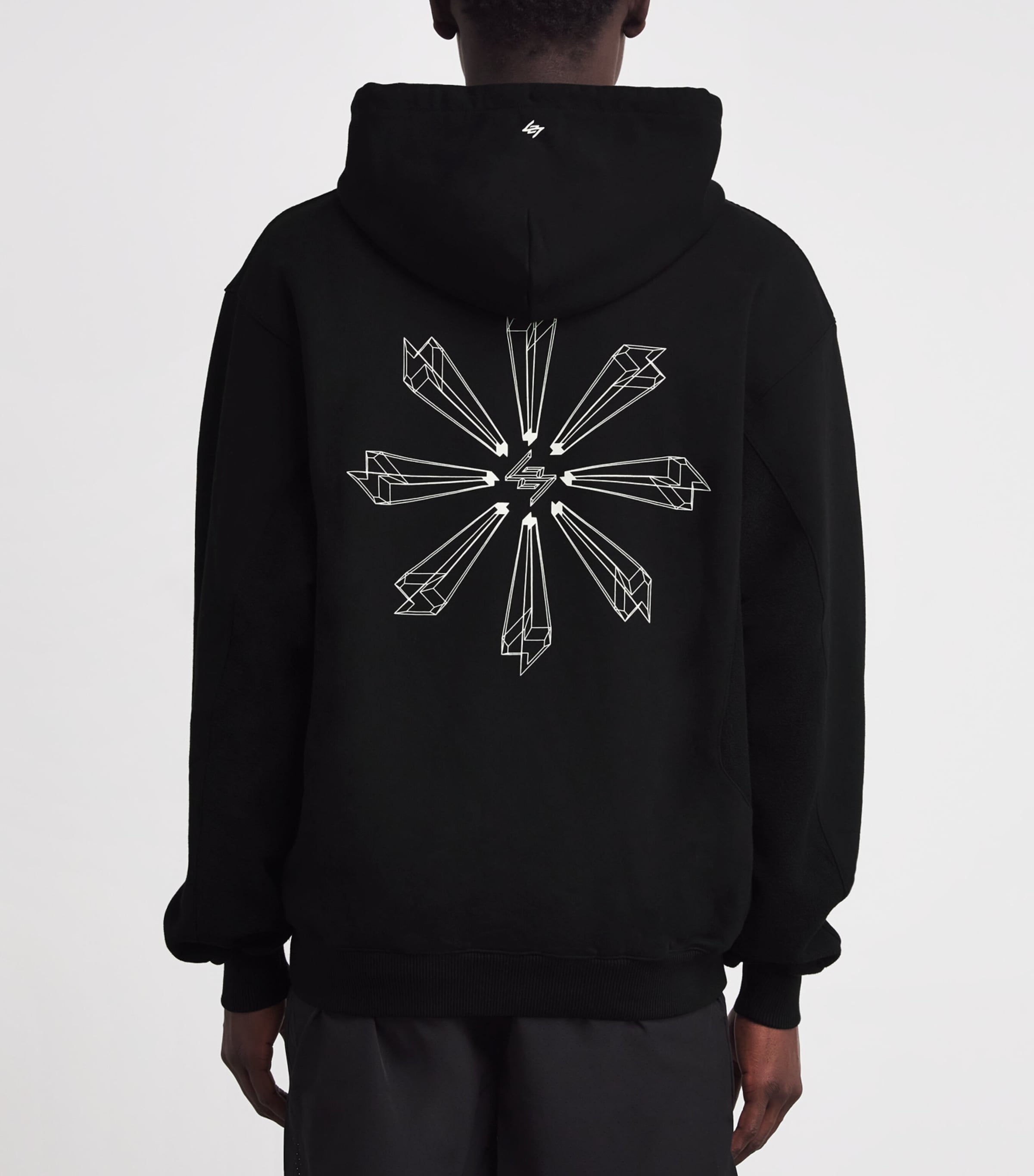 Oversized Uprising Hoodie BLACK Image 4