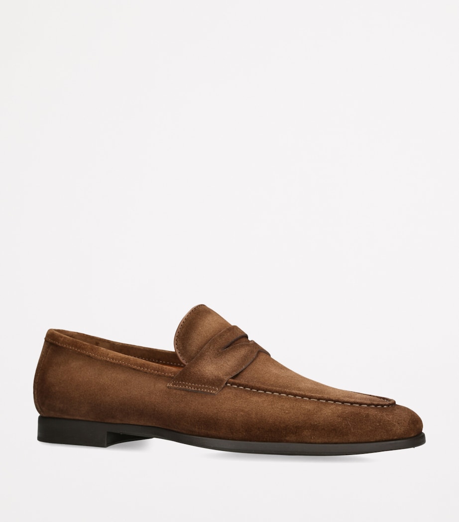 Suede Diezma Penny Loafers BROWN Image 3