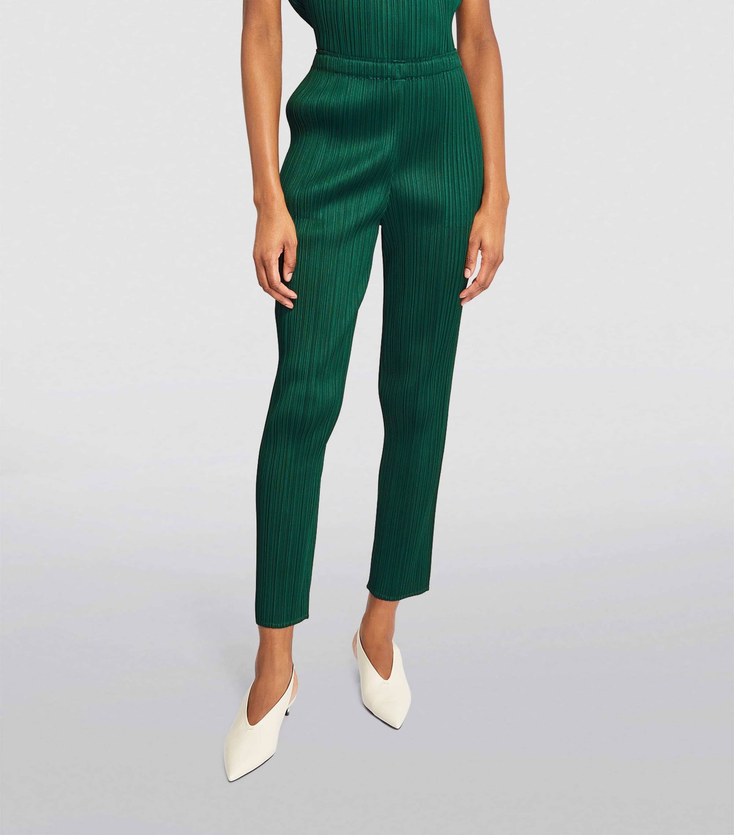 Pleats Please Issey Miyake Womens Basics Straight Trousers Image 3