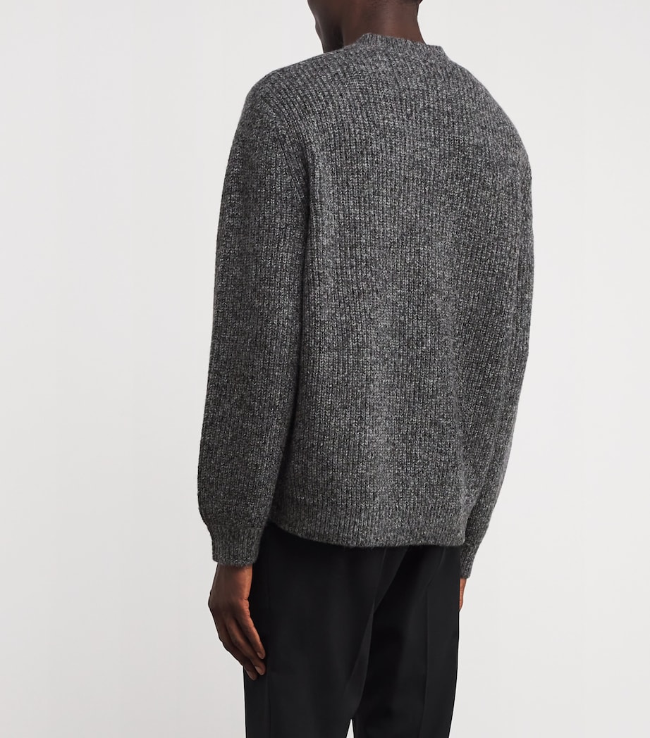 Wool-Blend Vitor Sweater DARK GREY MELANGE Image 4