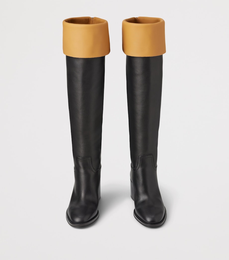 Leather Barnet Boots 55 BLACK Image 4
