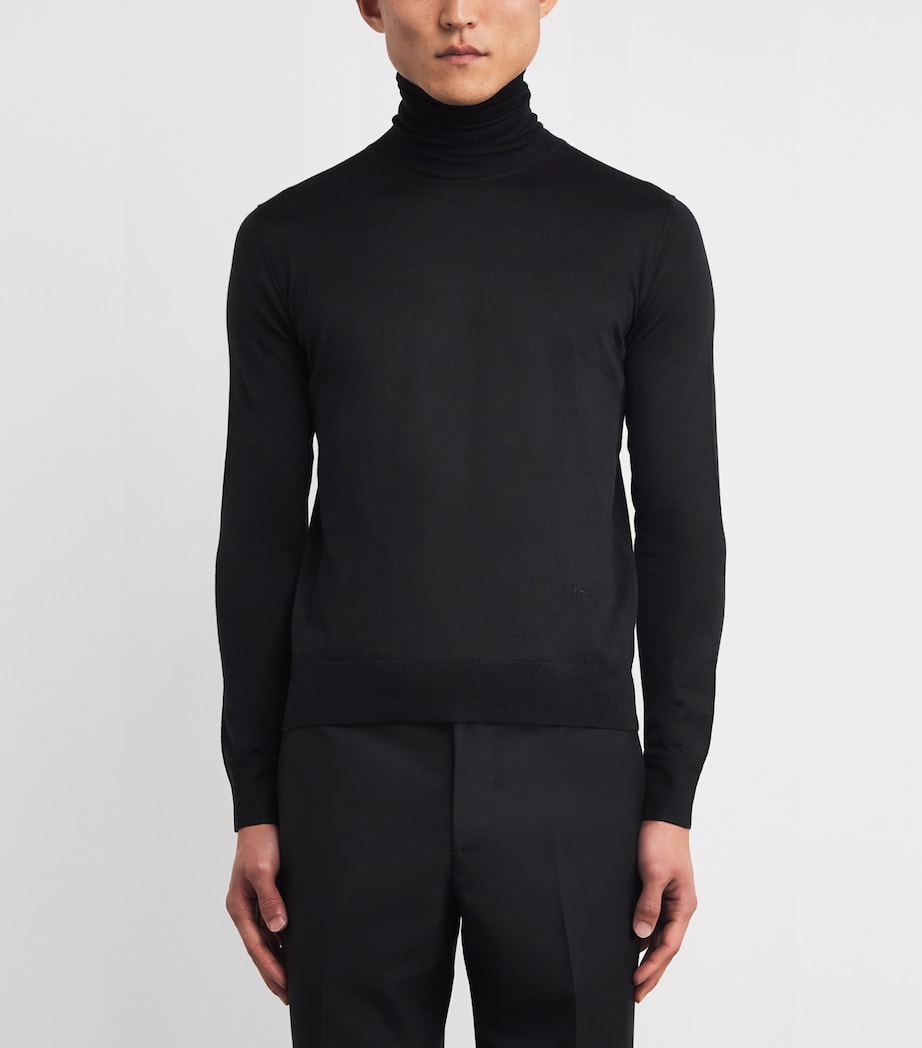 Wool-Silk-Cashmere Rollneck Sweater 990 Image 3