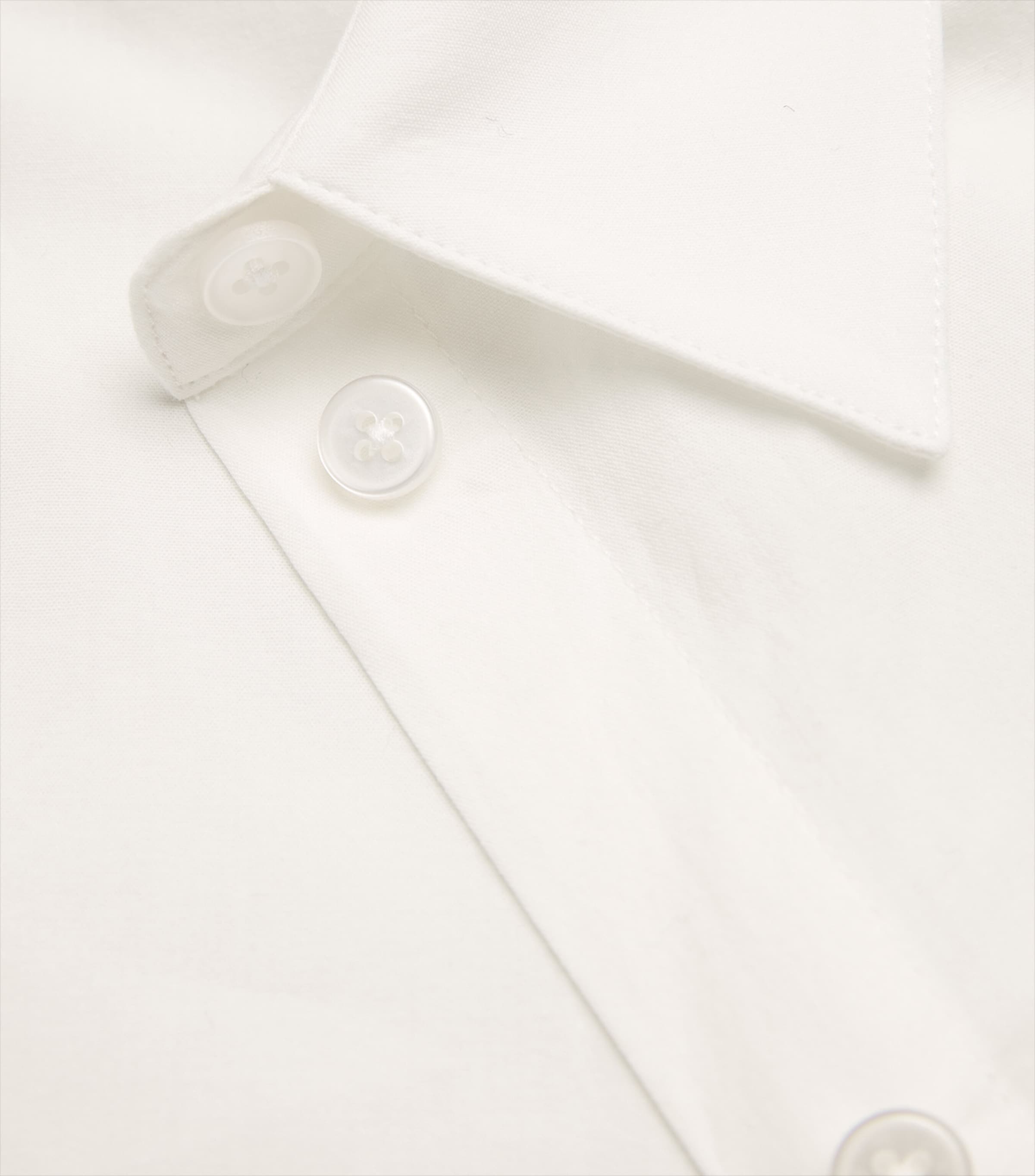 Cotton Travel Layering Shirt WHITE Image 5