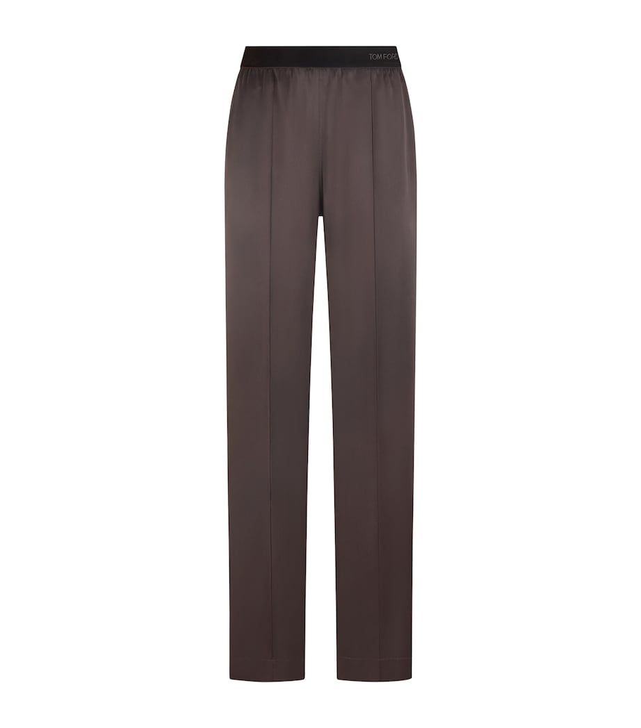 TOM FORD Womens Silk Satin Pyjama Trousers Edb Image 1