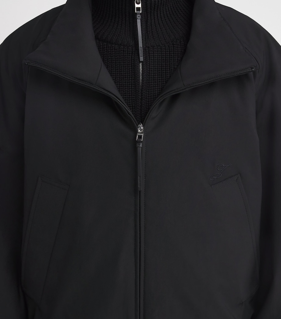 Curved Bomber Jacket 990-BLACK Image 6