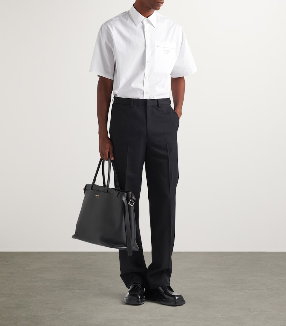 Prada Mens Cotton Short-Sleeve Shirt Image 2