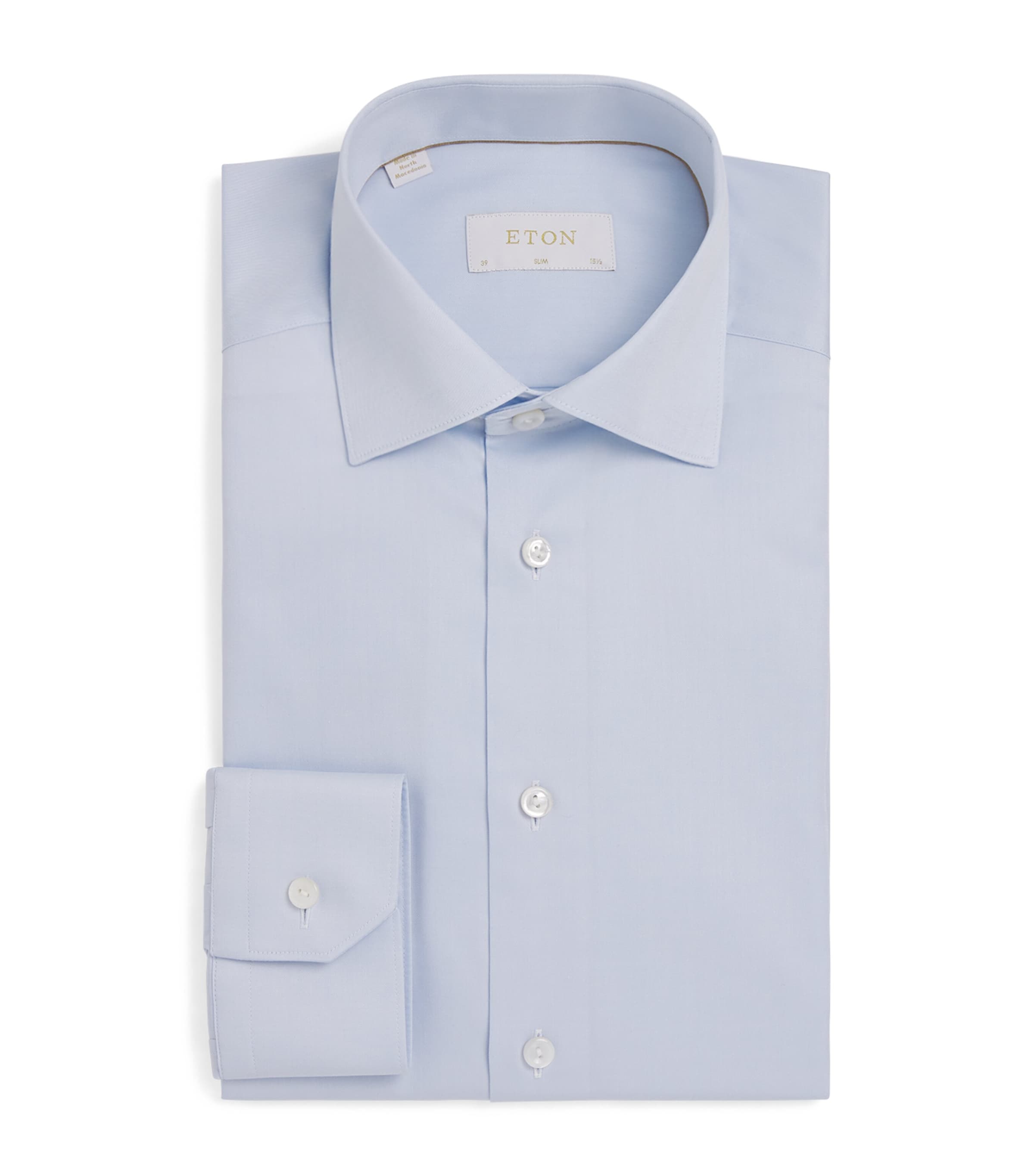 Eton Organic Cotton Elevated Slim-fit Shirt In Blue