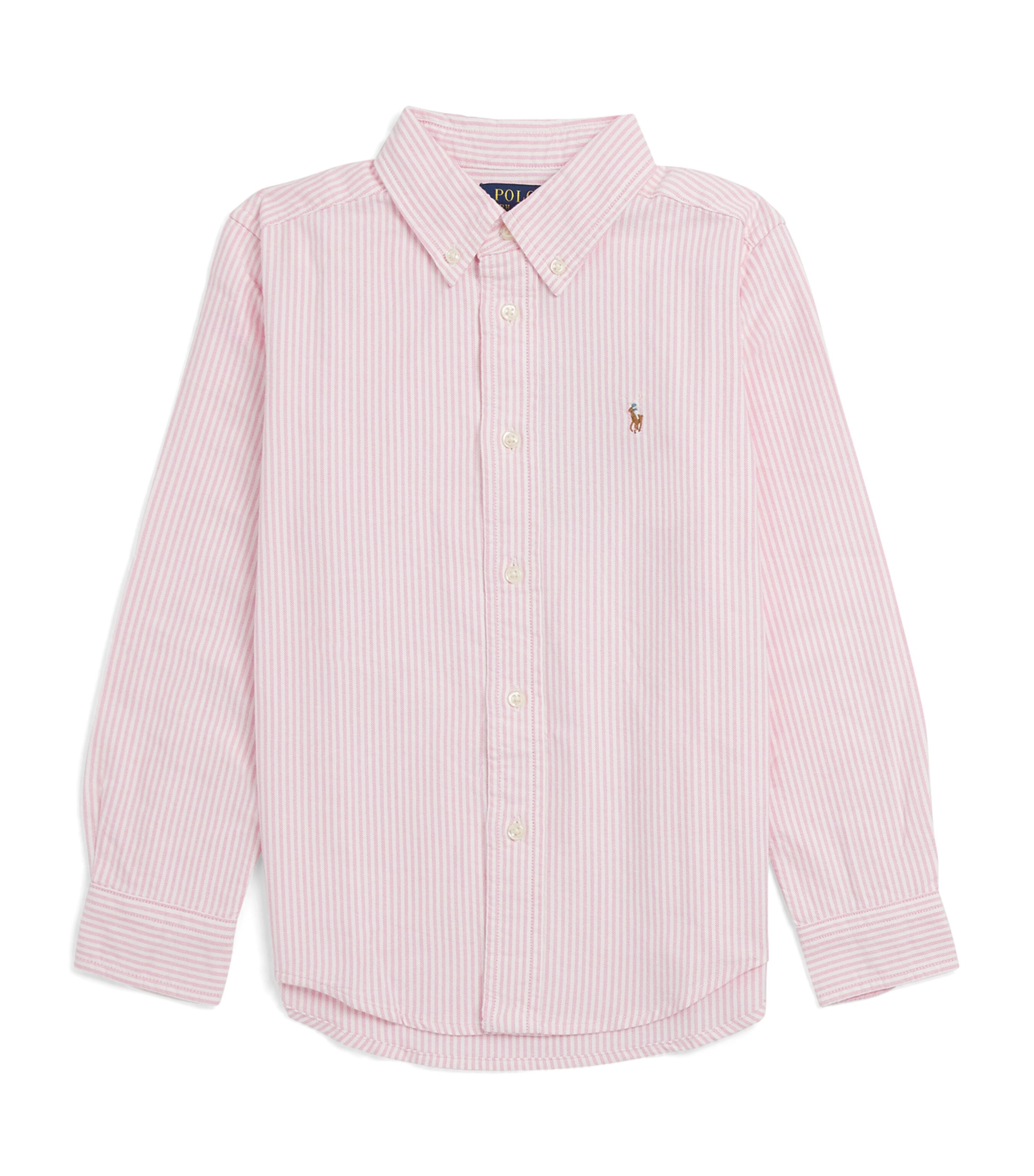 Ralph Lauren Kids Cotton Oxford Logo Shirt (2-7 Years) Pink Mu Image 1