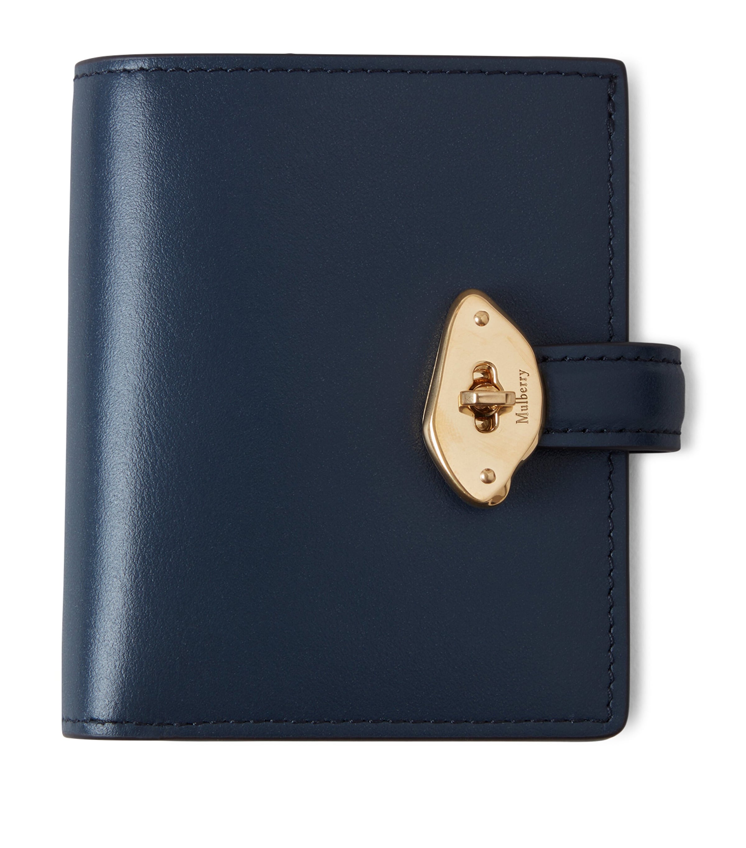 Shop Mulberry Leather Lana Compact Wallet In Blue