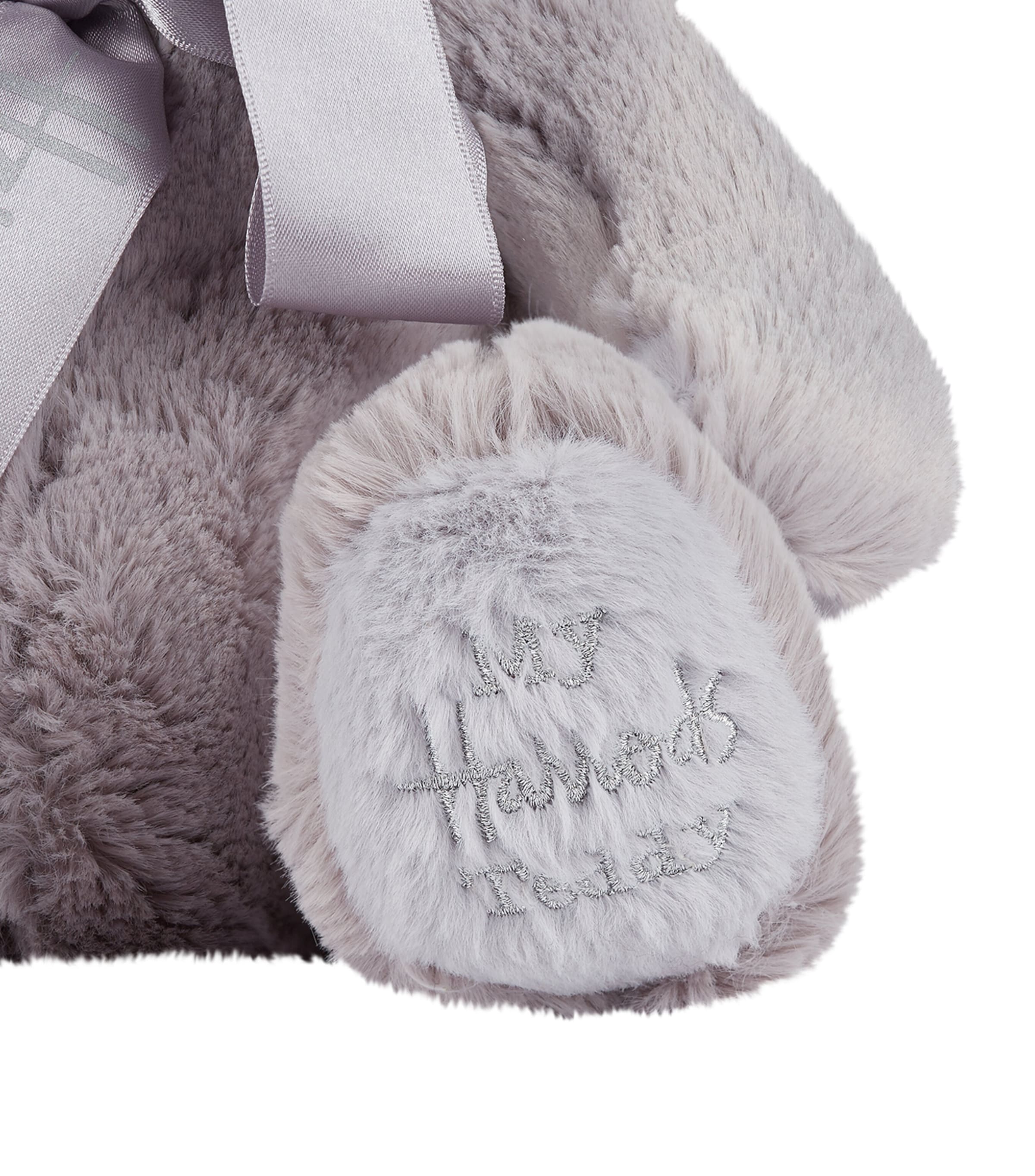 Harrods My Harrods Teddy Bear (28cm) Grey Image 3