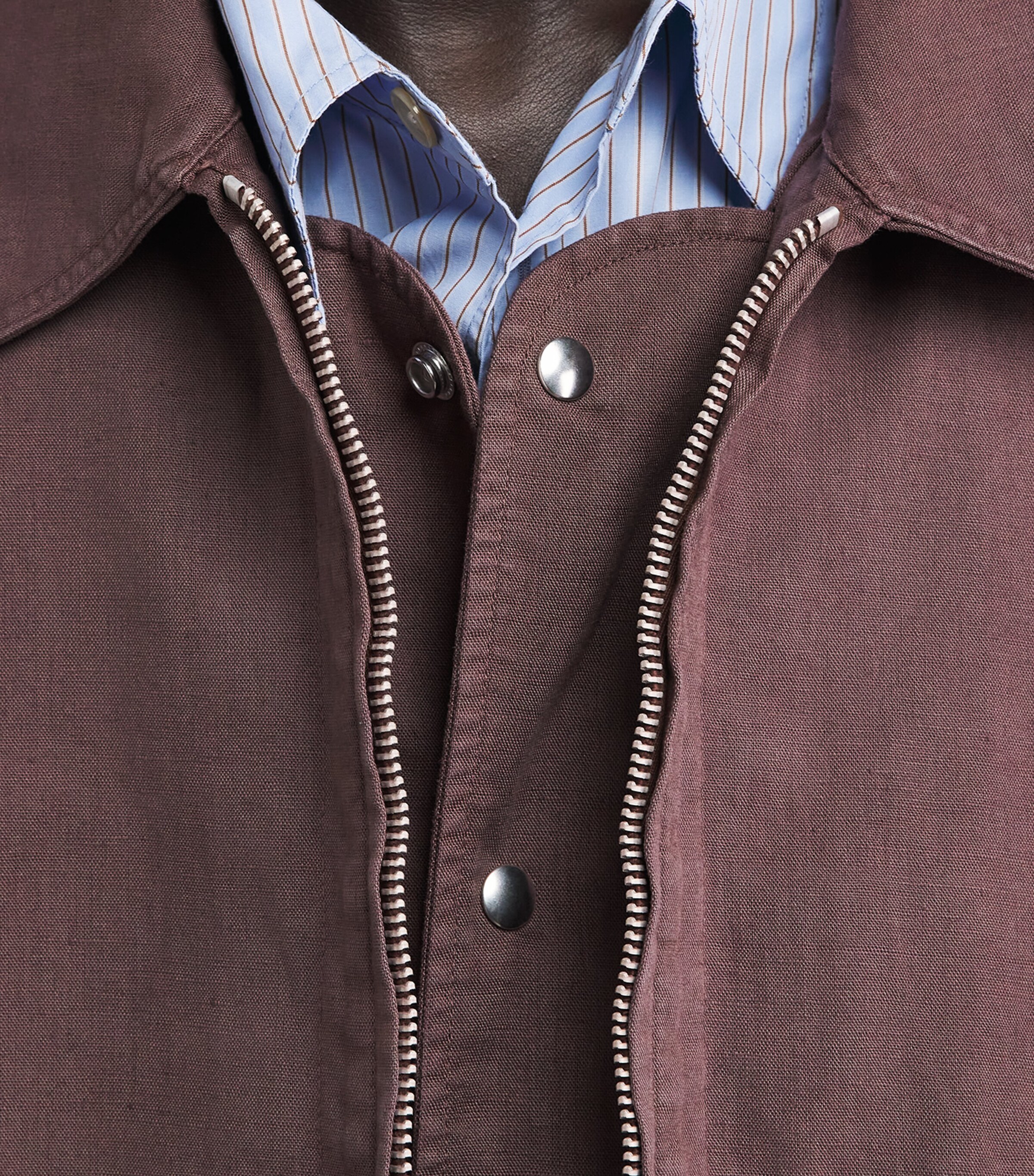 Cotton-Linen Command Jacket PORT Image 3