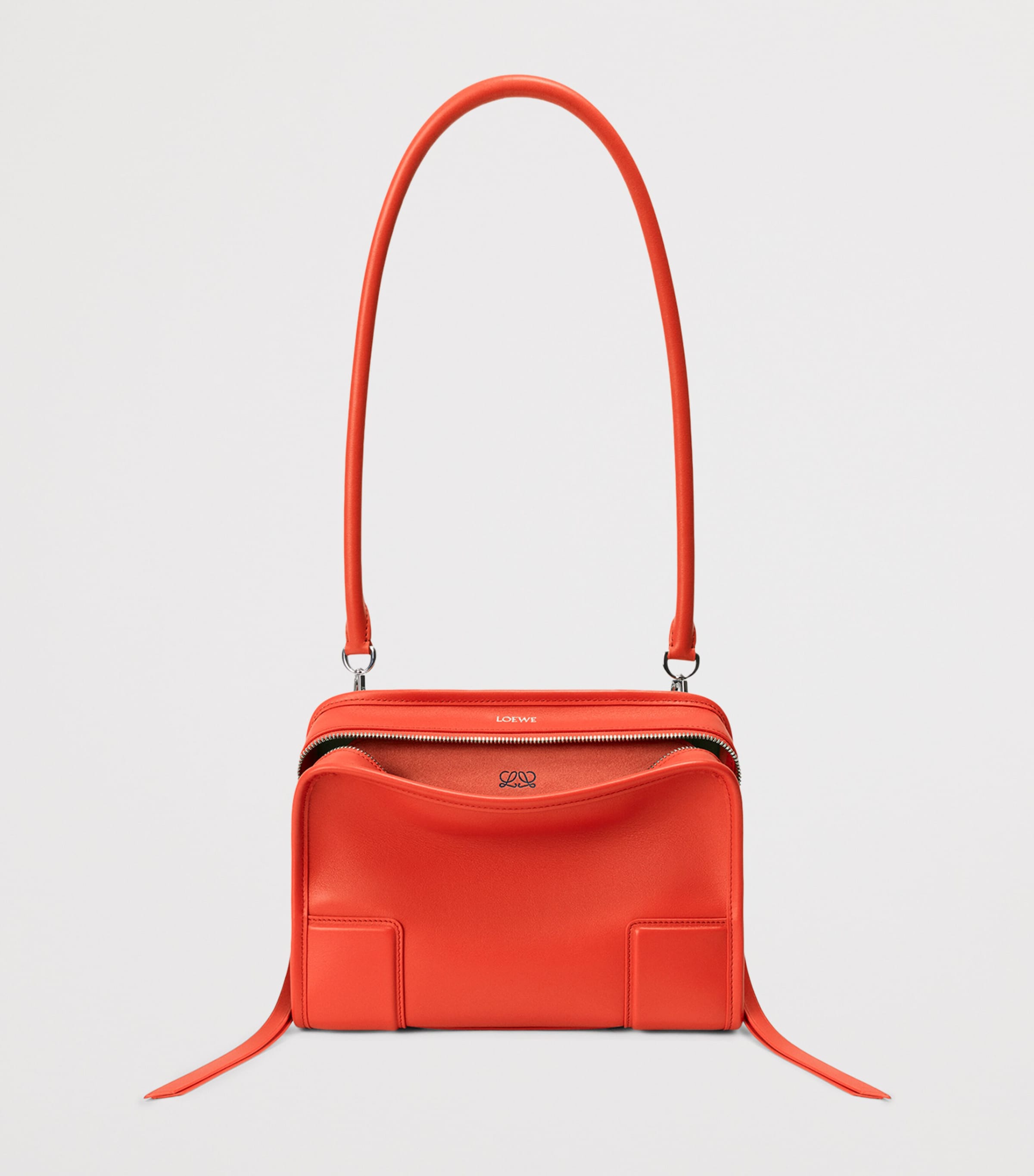 LOEWE Small Leather Amazona 180 Top-Handle Bag Sunrise Orange Image 6