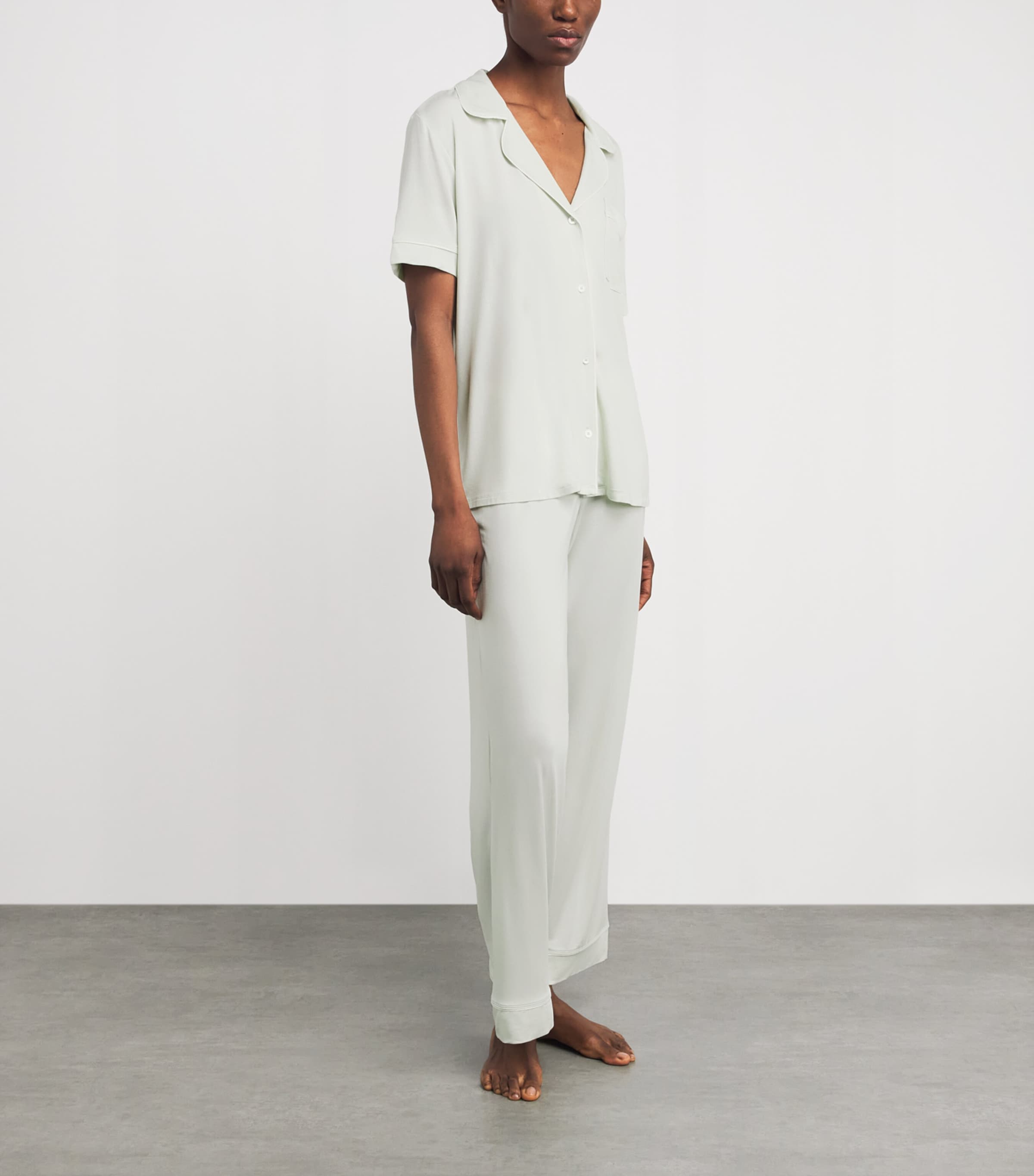 Eberjey Womens Gisele Pyjama Set Sfiv Seafoam/iv Image 2