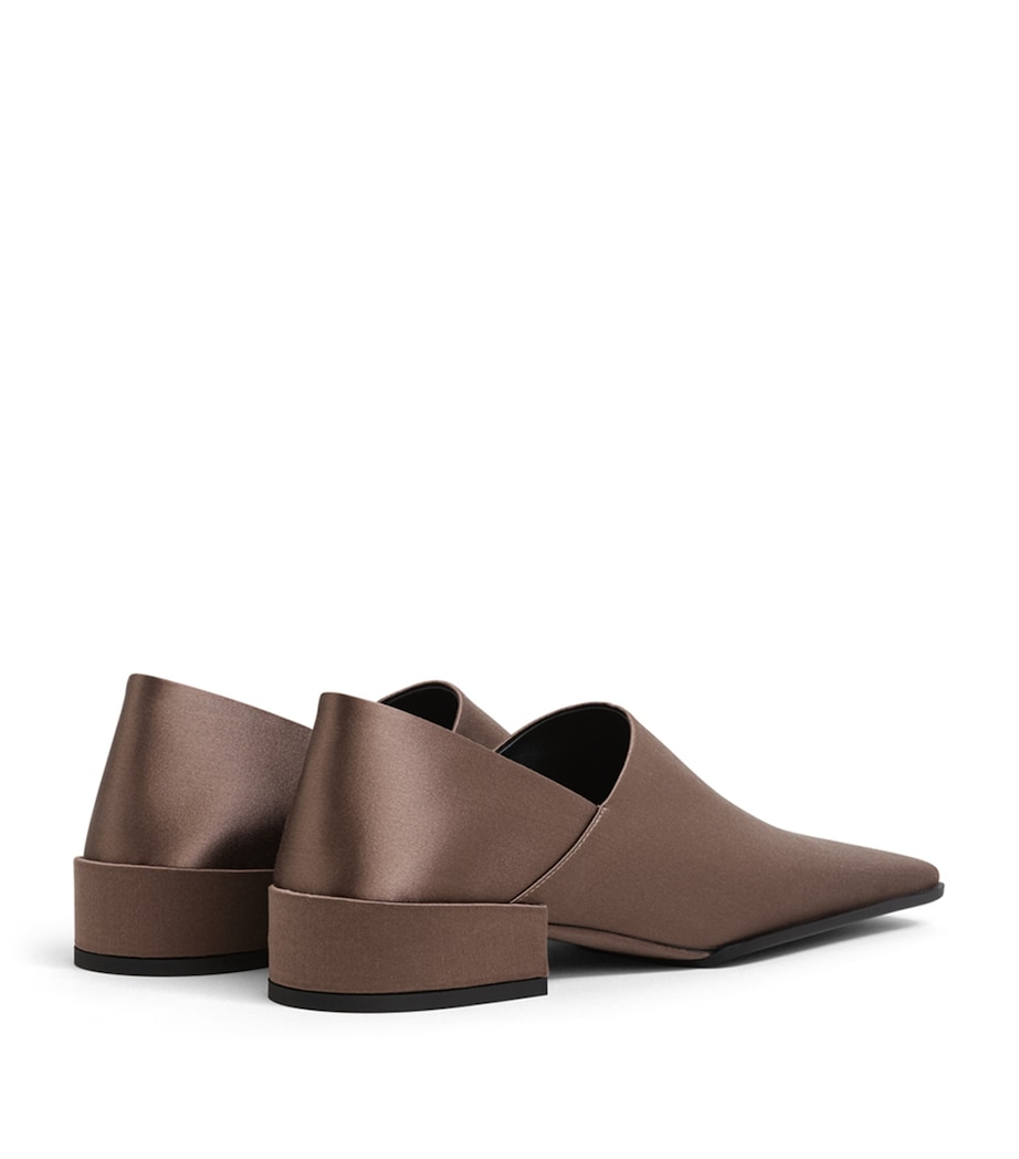Alaïa Satin Heeled Slippers 20 Chataigne Image 4