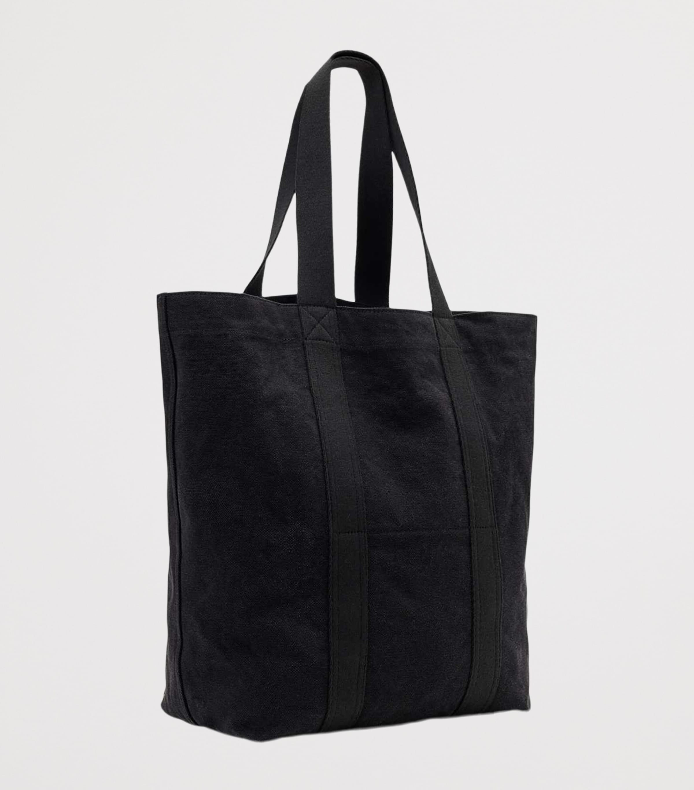 AllSaints Canvas Tote Bag Black Image 2