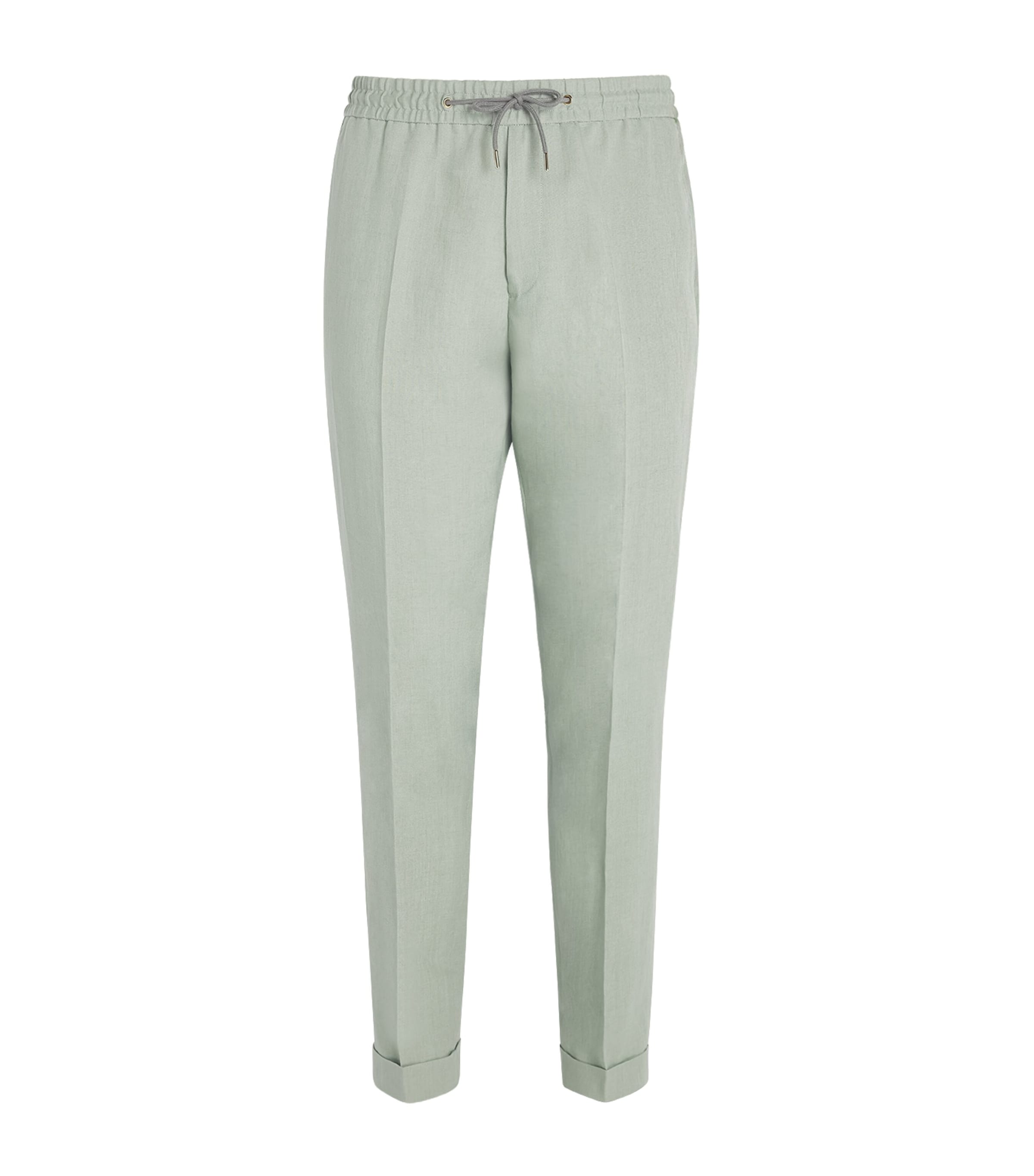 PAUL SMITH LINEN STRAIGHT TROUSERS