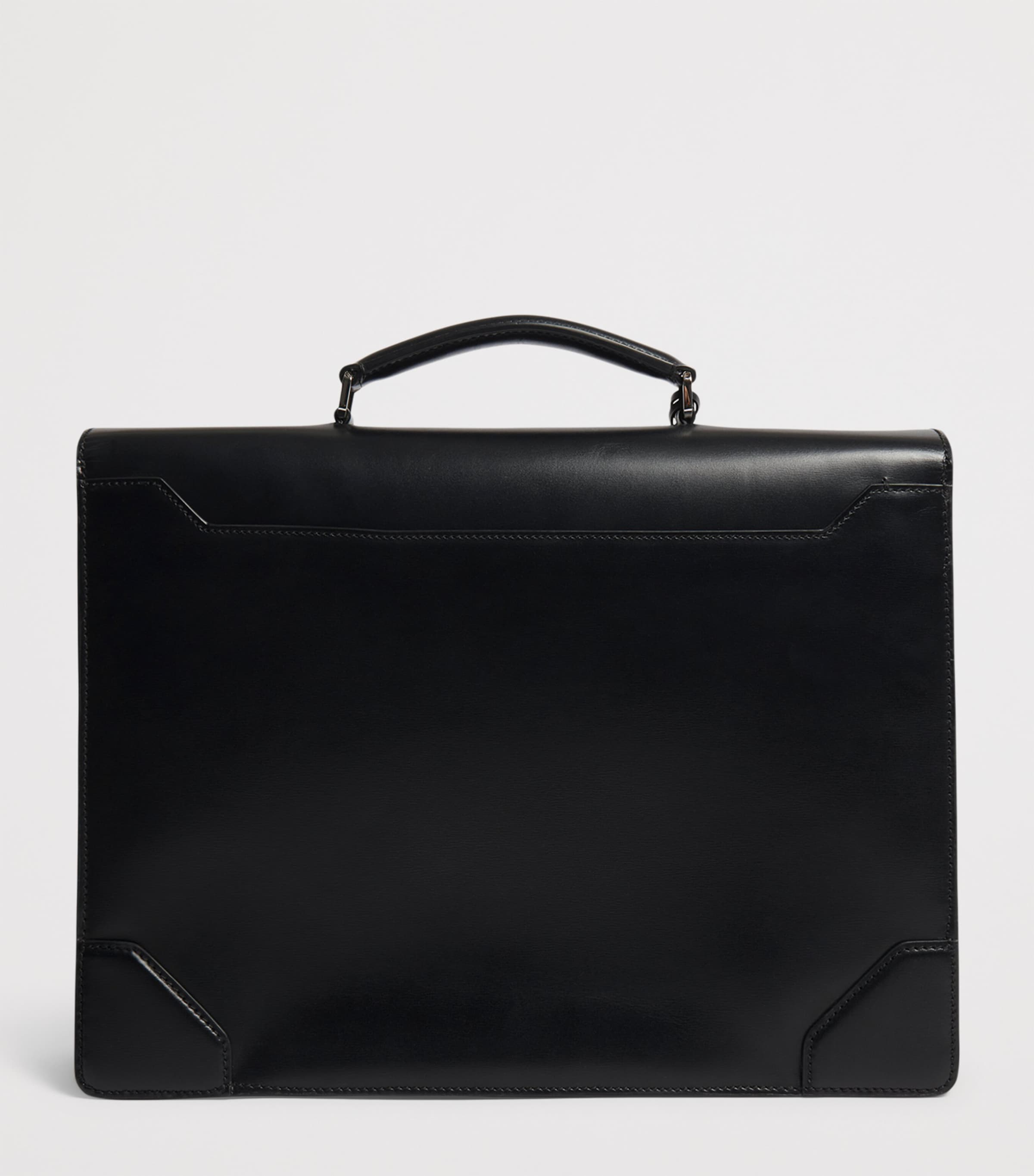 Calfskin Eltham Lock Document Case 001BLACK Image 2