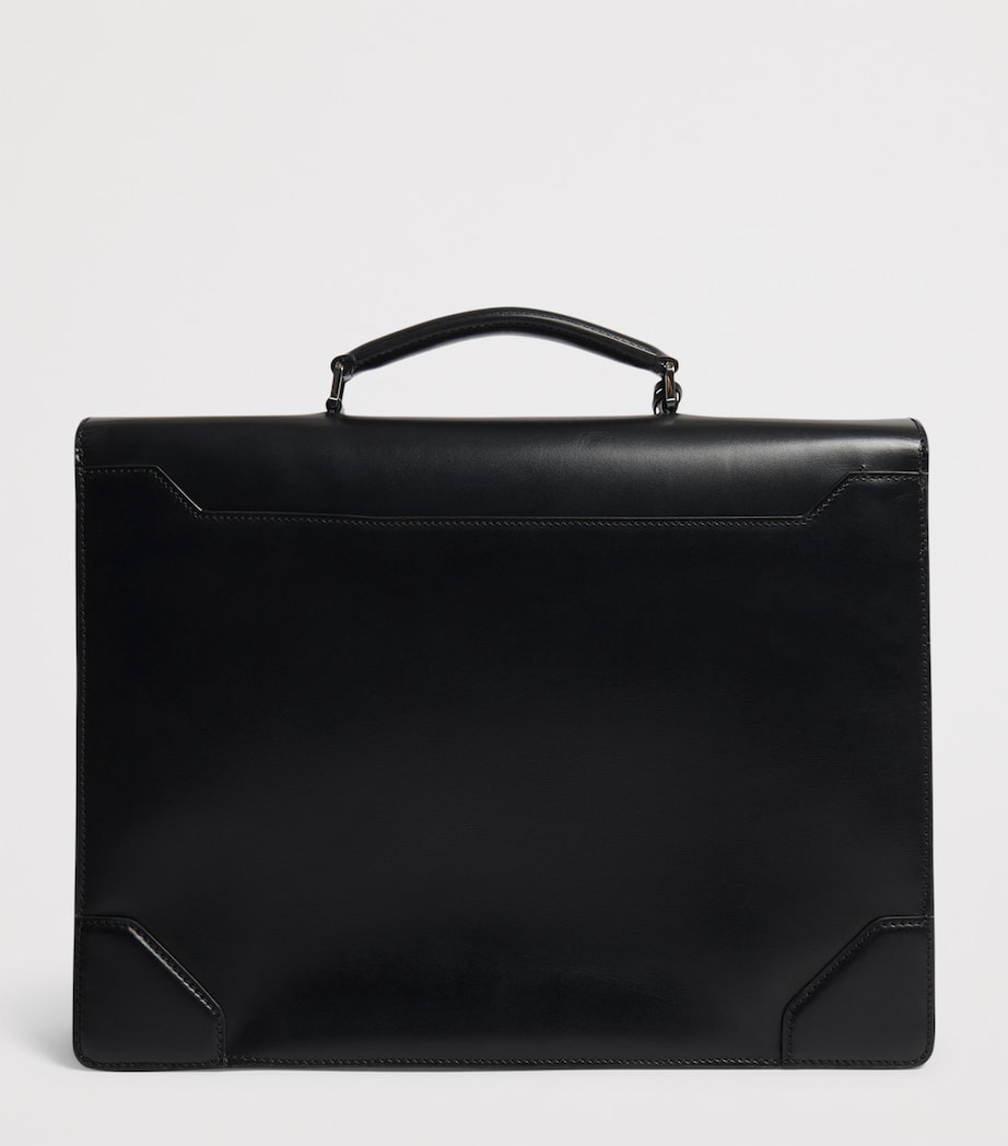 Calfskin Eltham Lock Document Case 001BLACK Image 2