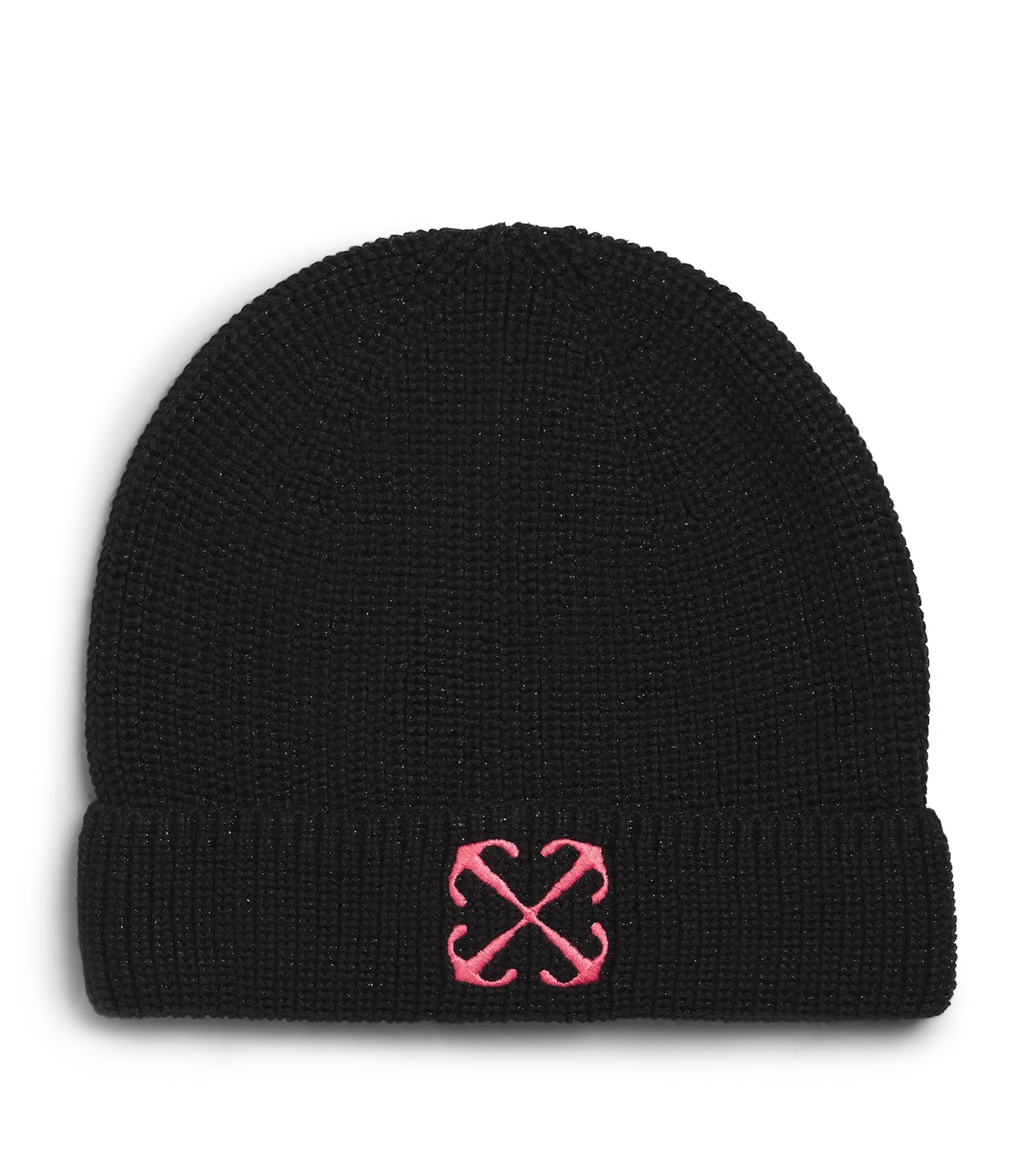 Shop Off-white Metallic Arrows Beanie In Black