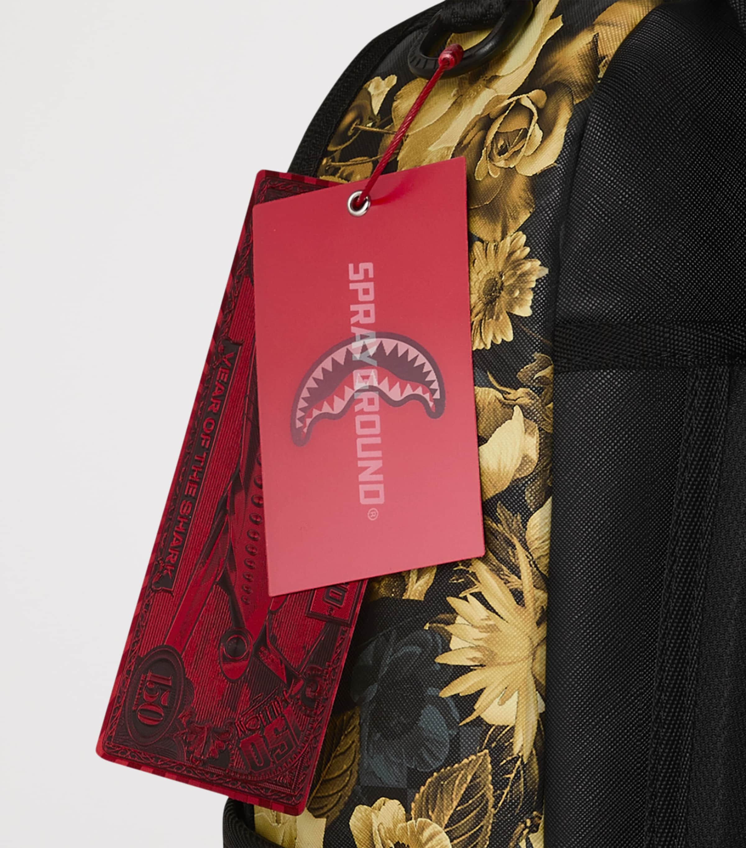 Sprayground Floral Remix Backpack Gold Floral Remix Image 10