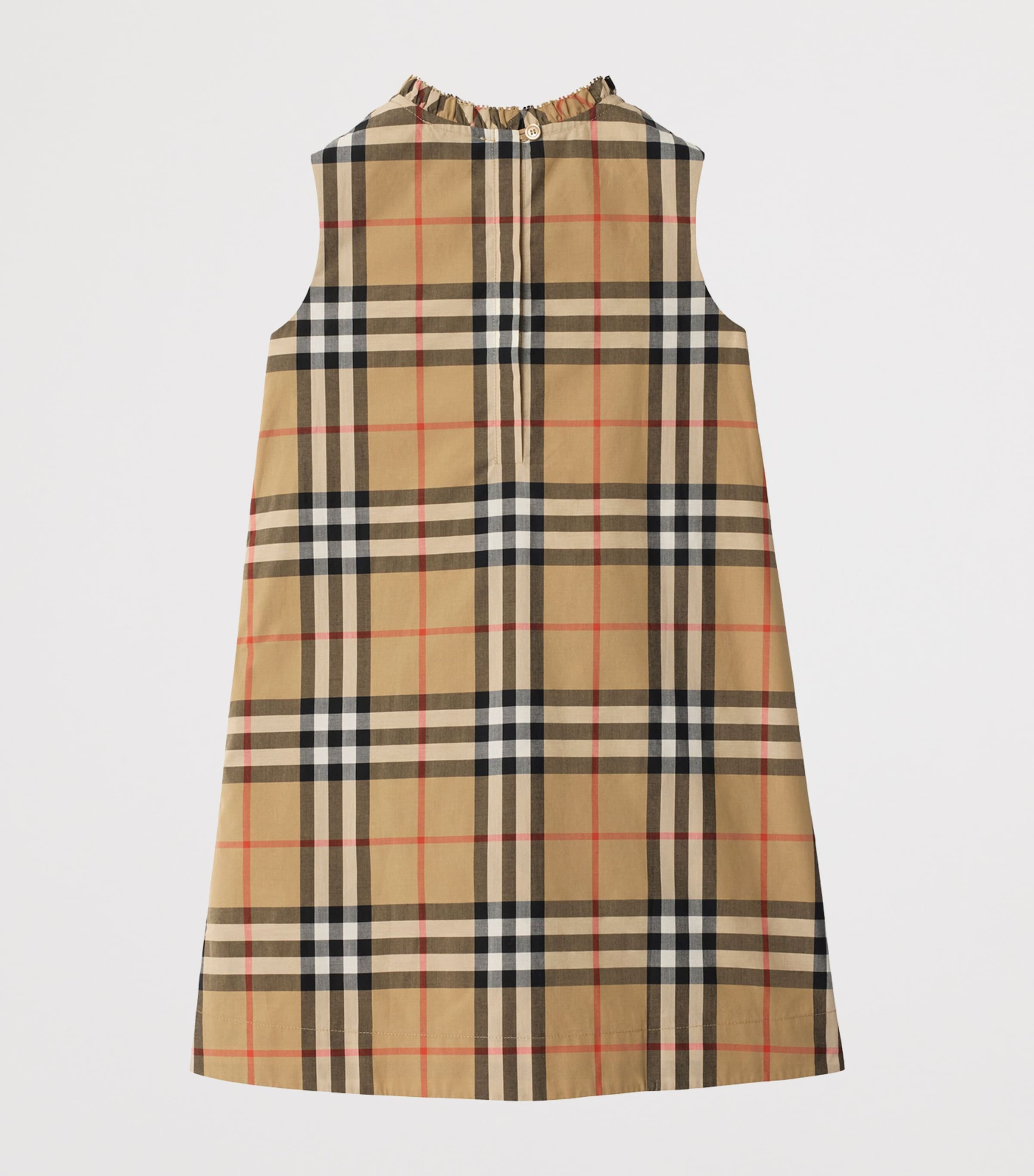 Burberry Kids Beige Cotton Check Dress (3-12 Years) | Harrods US